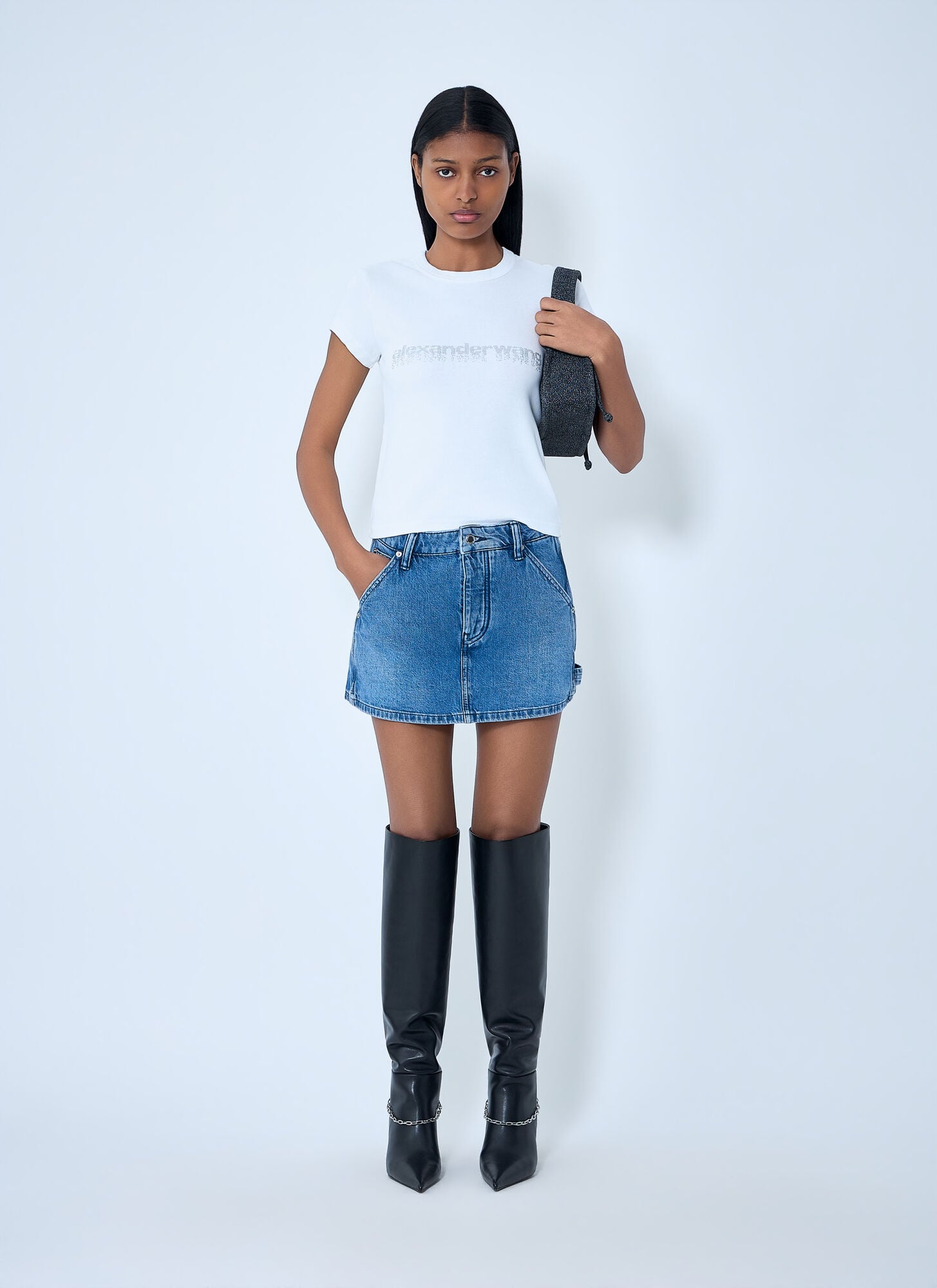  Alexander Wang Alexander Wang Denim Mini Skirt - Frau Röcke Blue 25 