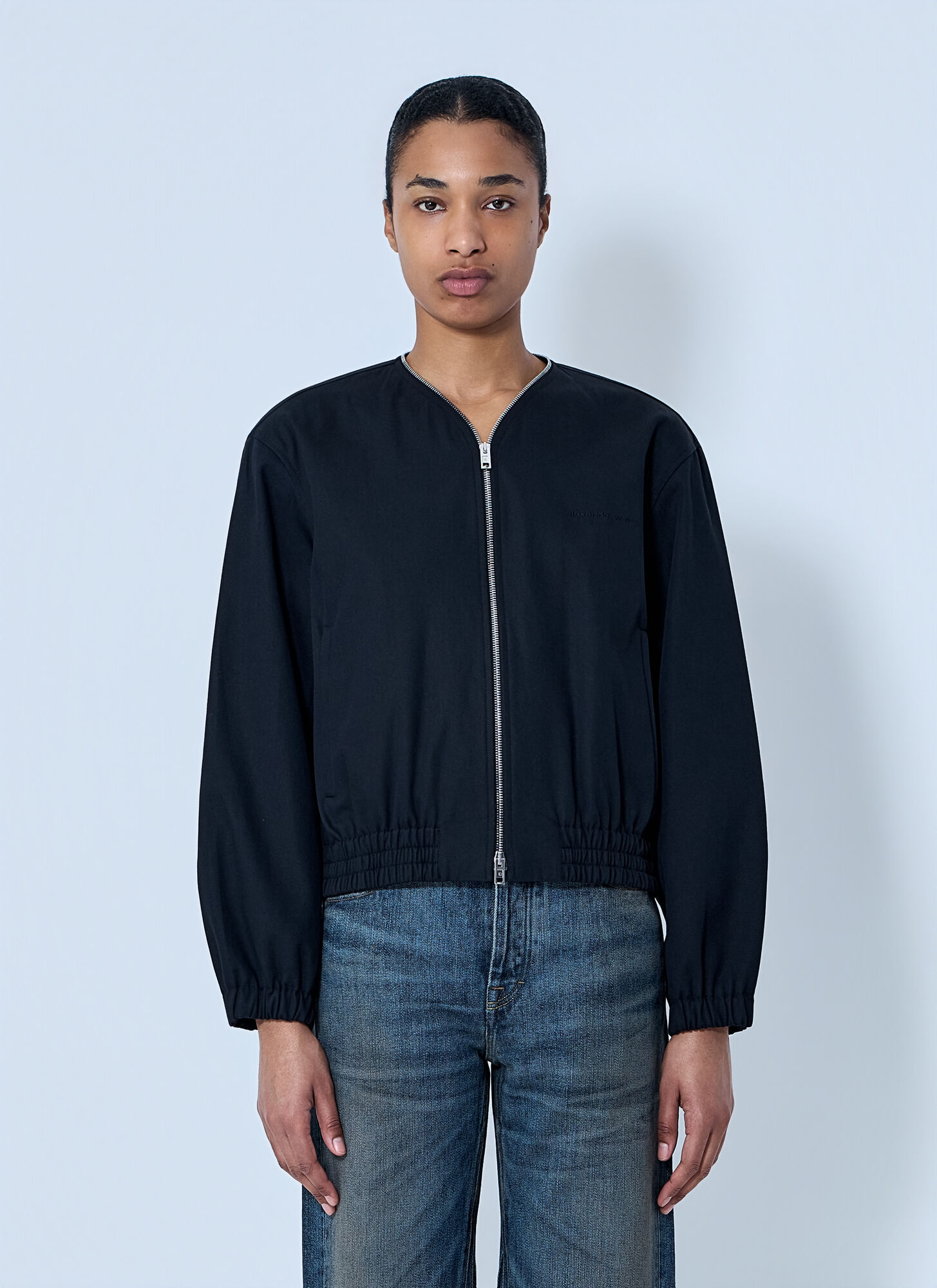 Alexander Wang Zip-Up Bomber Jacket - Woman Jackets Black S - Immagine 1