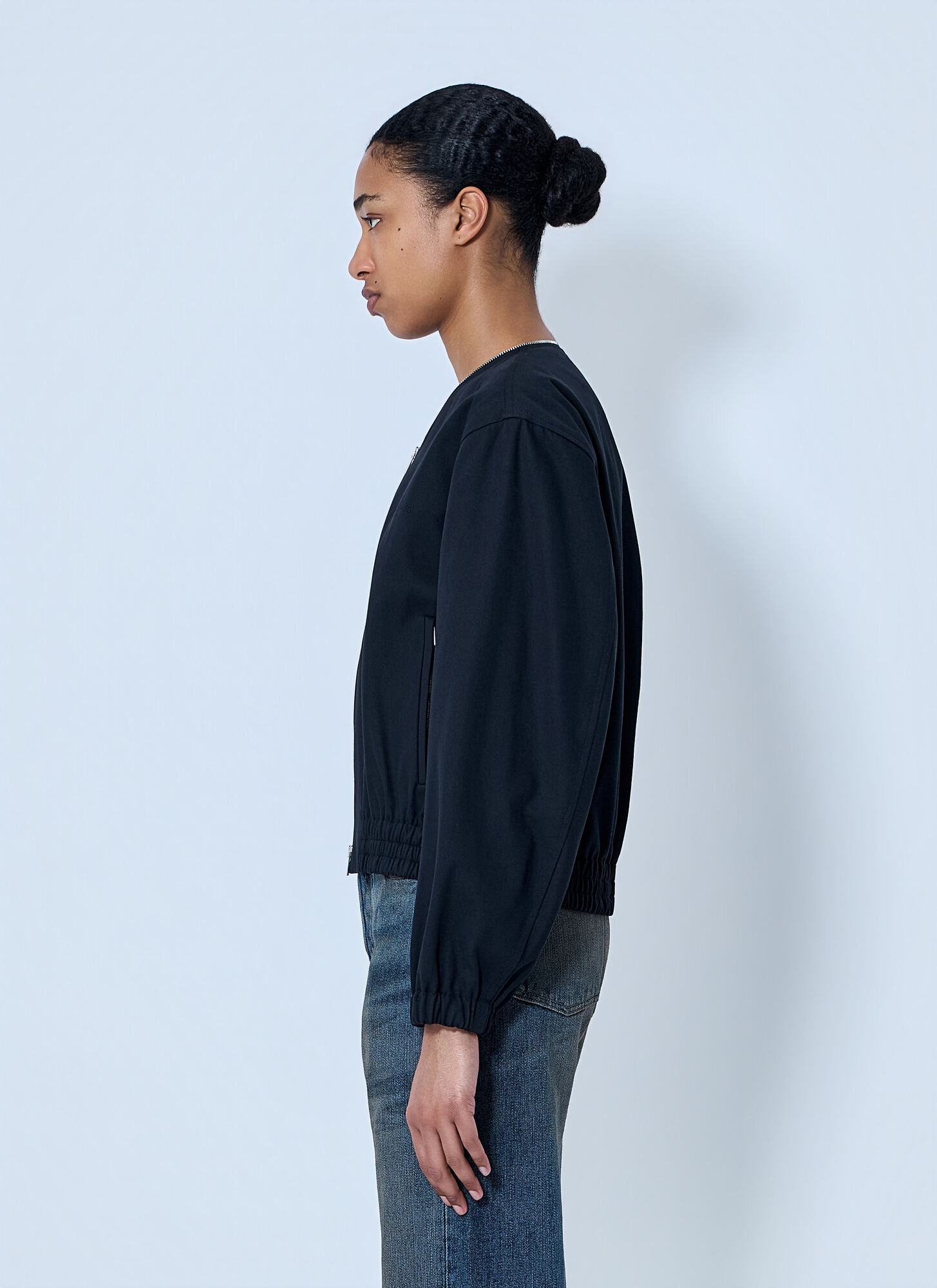  Alexander Wang Alexander Wang Zip-up Bomber Jacket - Frau Jacken Black S 