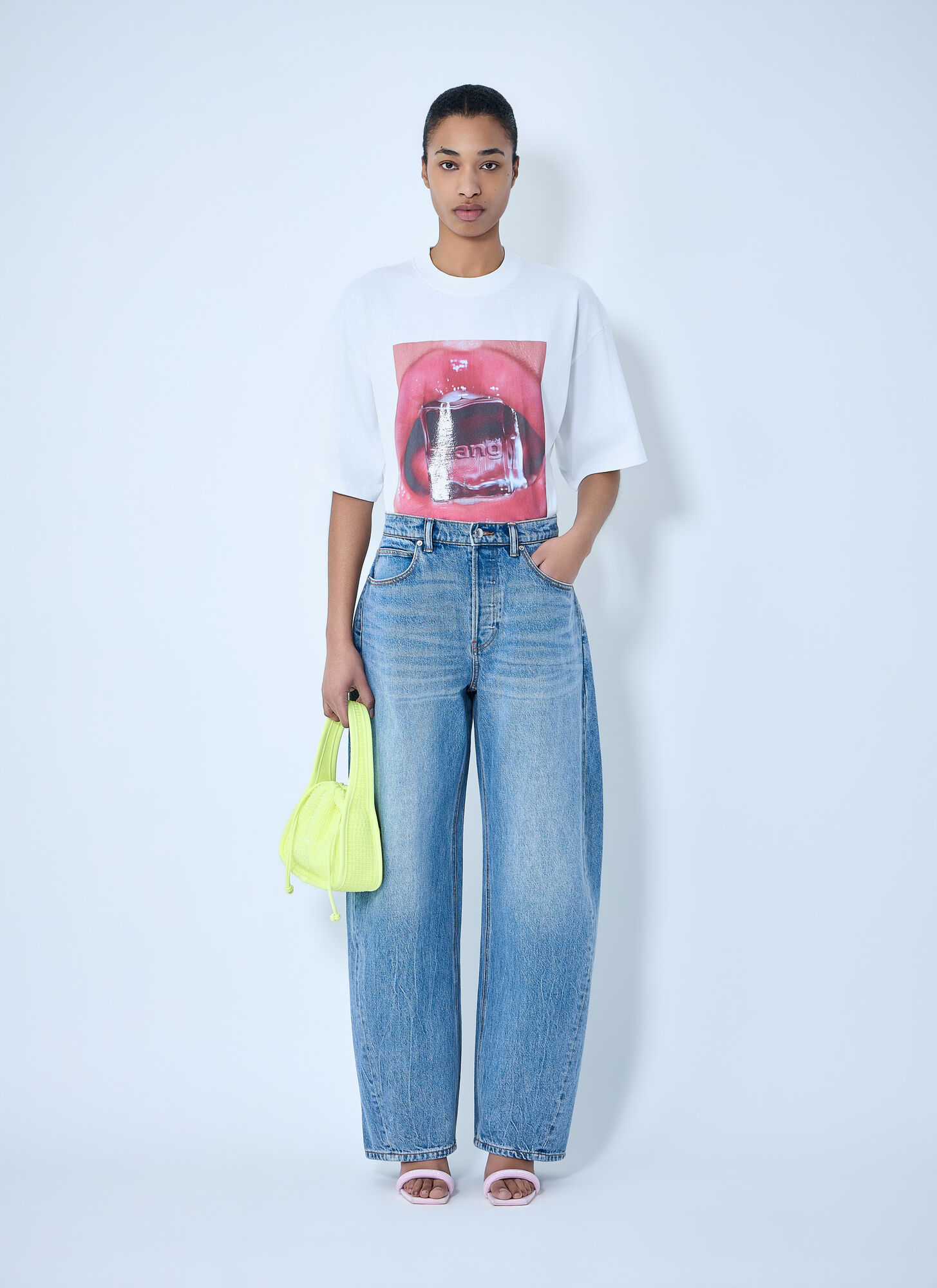  Alexander Wang Alexander Wang Wide-leg Denim Jeans - Frau Jeans Blue 26 