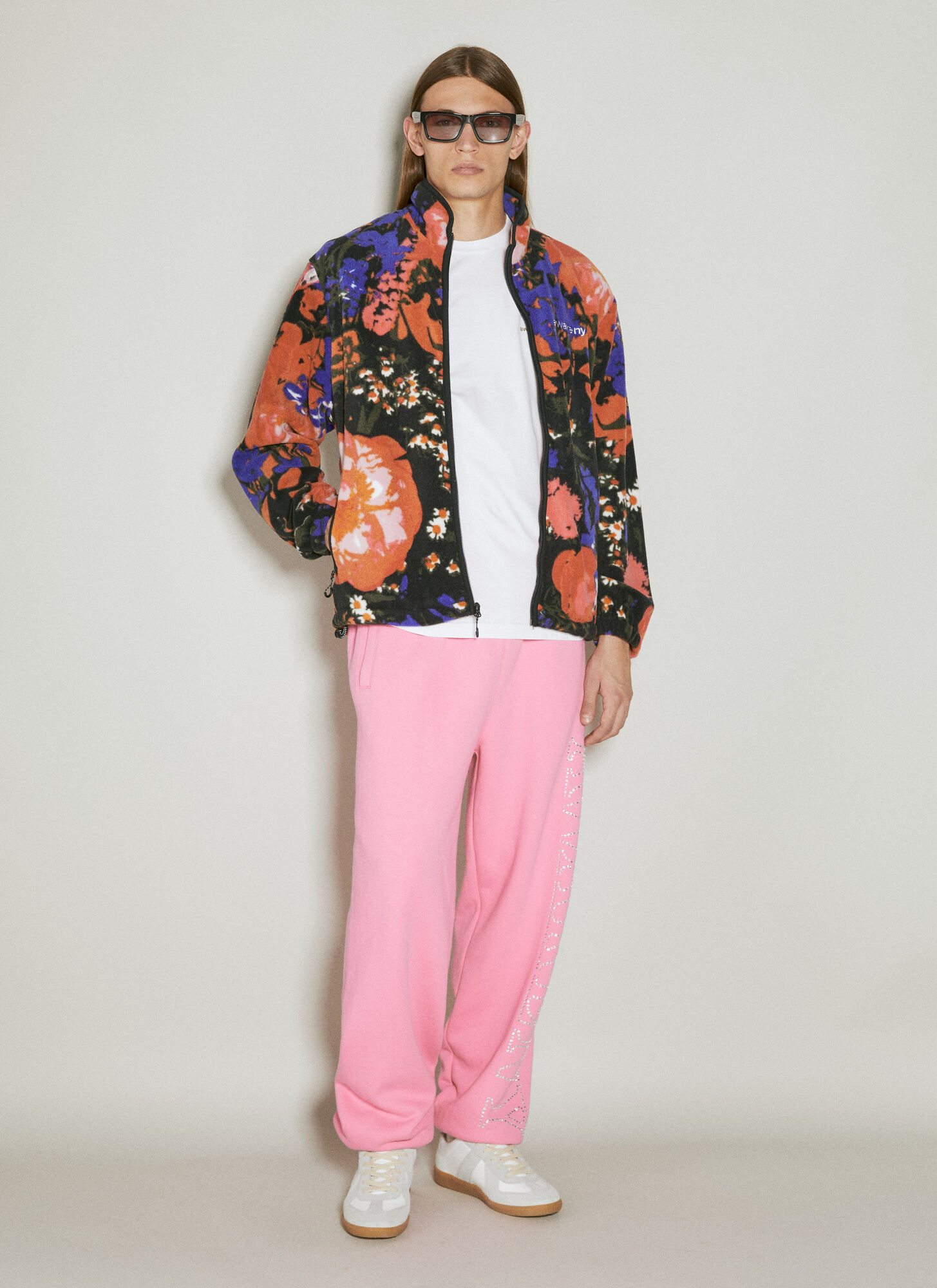  Awake Ny Awake Ny Floral Fleece Jacket - Mann Jacken Multicolour S 