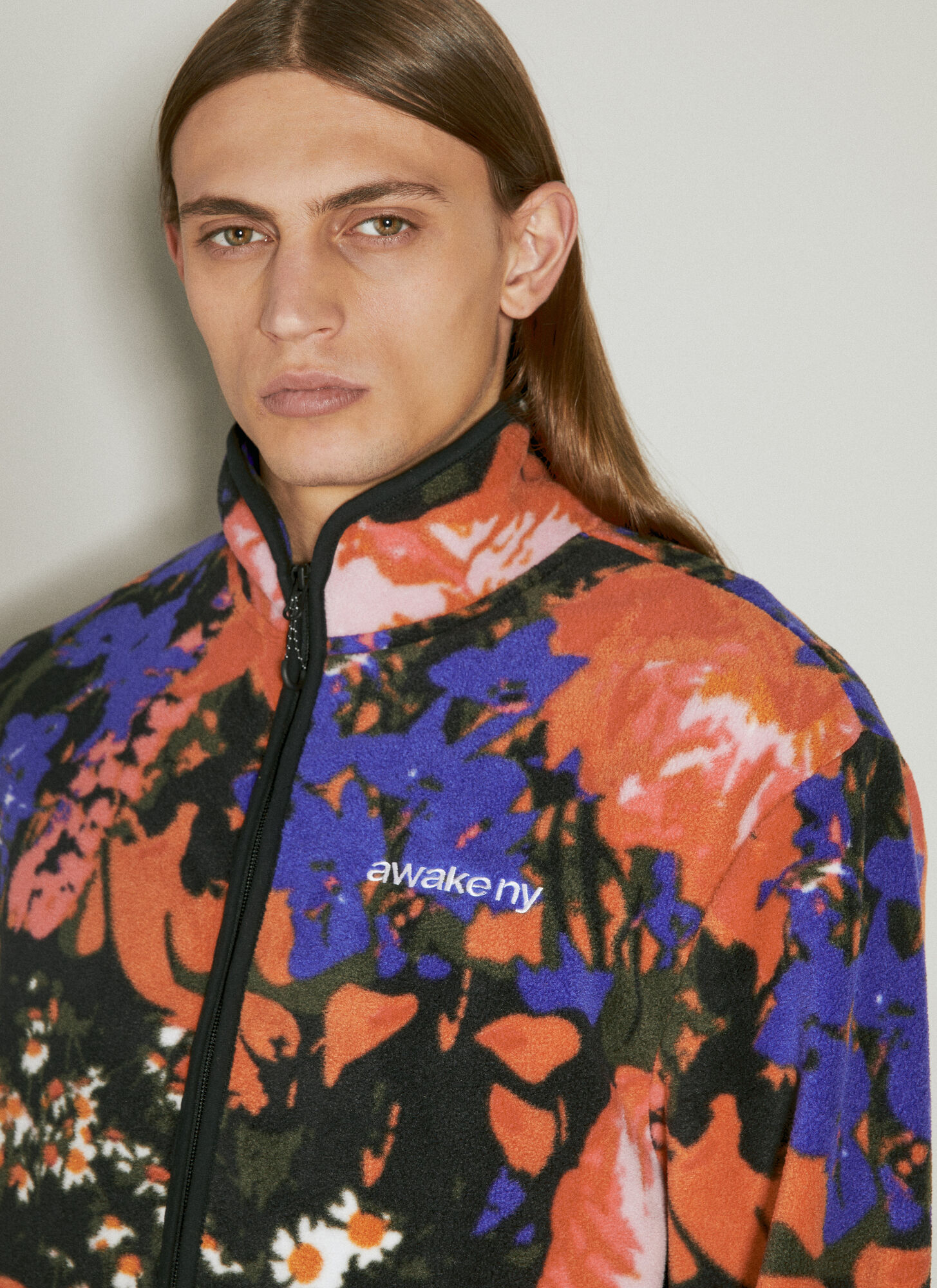  Awake Ny Awake Ny Floral Fleece Jacket - Mann Jacken Multicolour S 