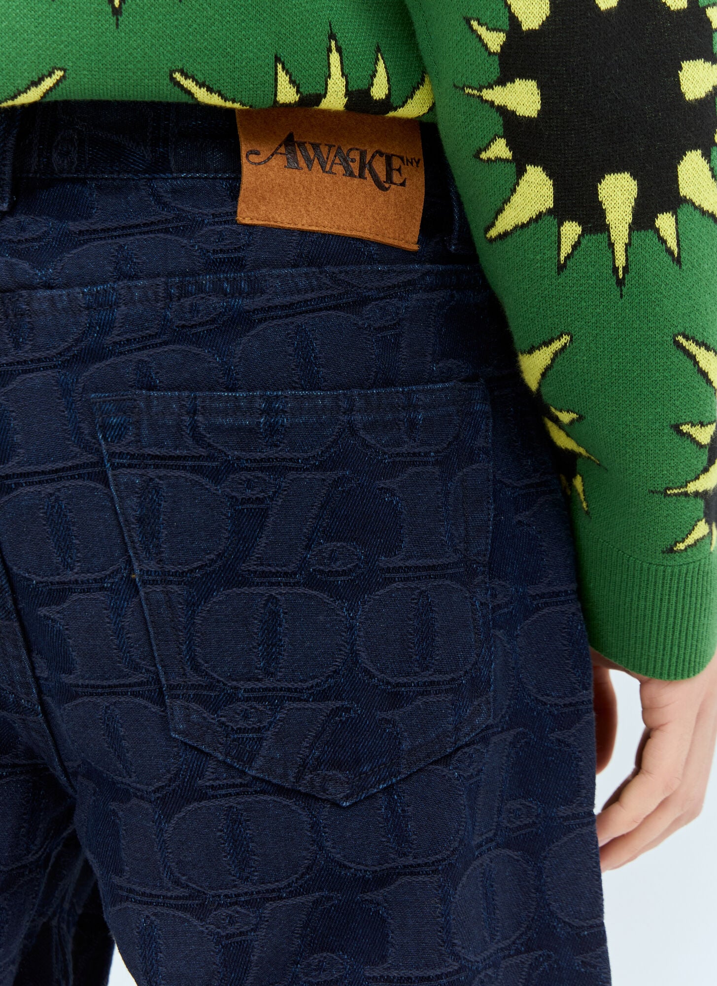  Awake Ny Awake Ny Jacquard Jeans - Mann Jeans Navy S 