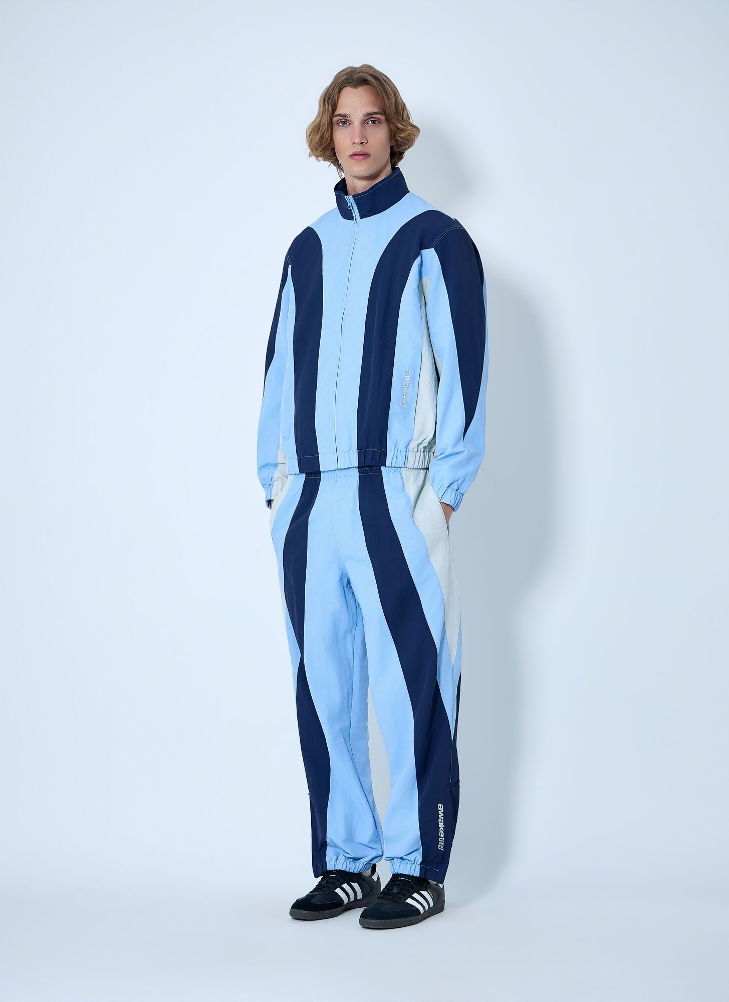  Awake Ny Awake Ny Pusherman Track Jacket - Mann Jacken Blue S 