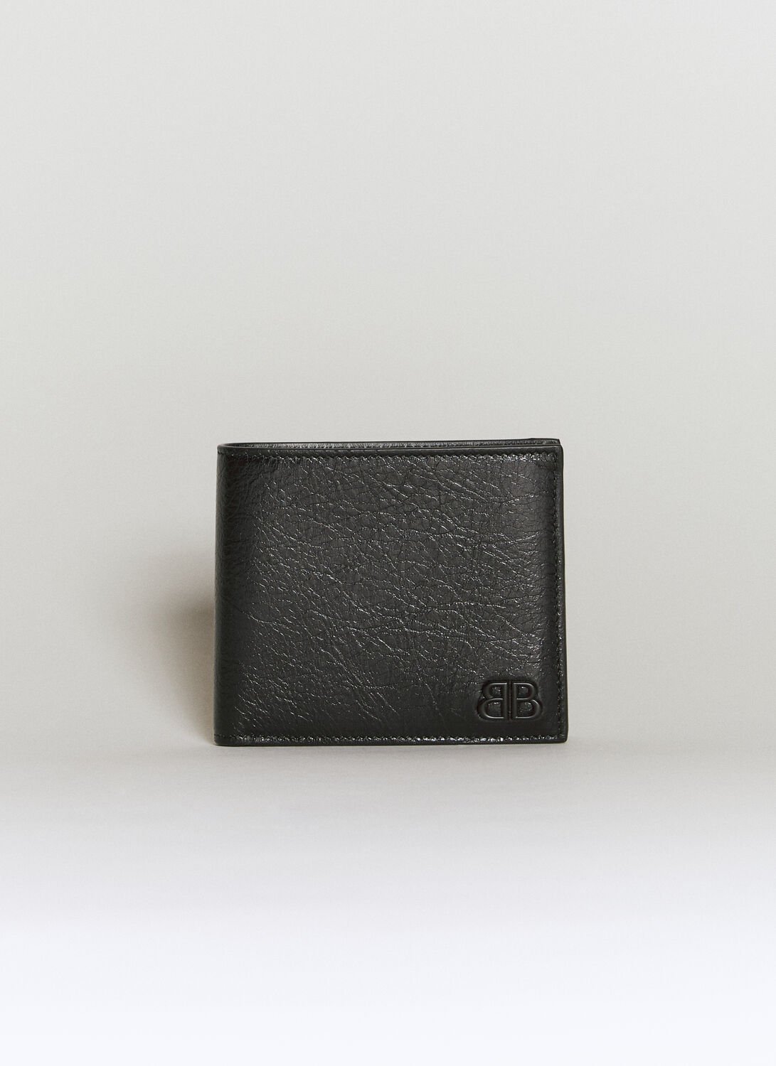Shop Balenciaga Monaco Wallet In Black