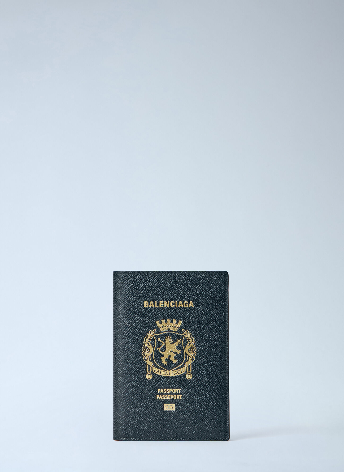 BALENCIAGA Balenciaga Logo Debossed Passport Holder - Man Wallets & Cardholders Black One Size　バレンシアガ ロゴ デボス パスポート ホルダー - 男性 財布 & カ