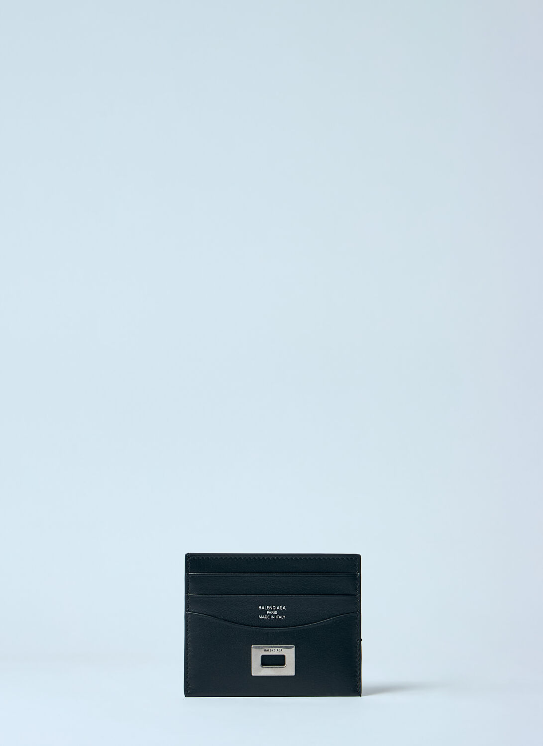 Balenciaga Rodeo Leather Card Holder In Black