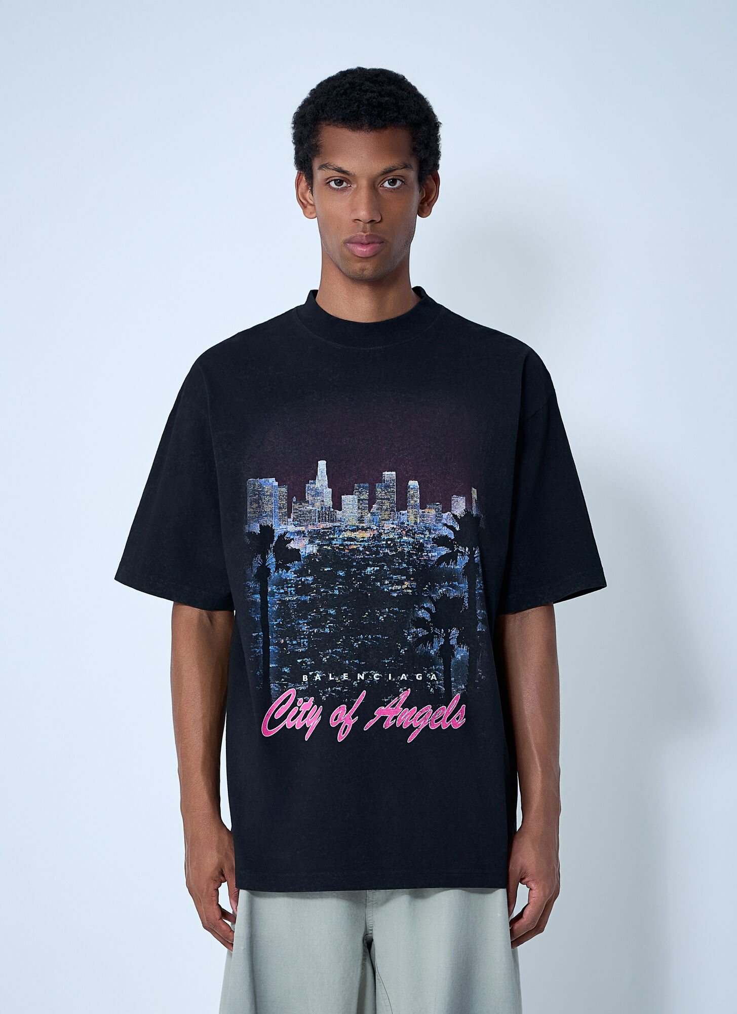 BALENCIAGA Balenciaga City Of Angels T-shirt - Man T-shirts Black L　バレンシアガ シティ オブ エンジェルス T シャツ - 男性 T シャツ ブラック L