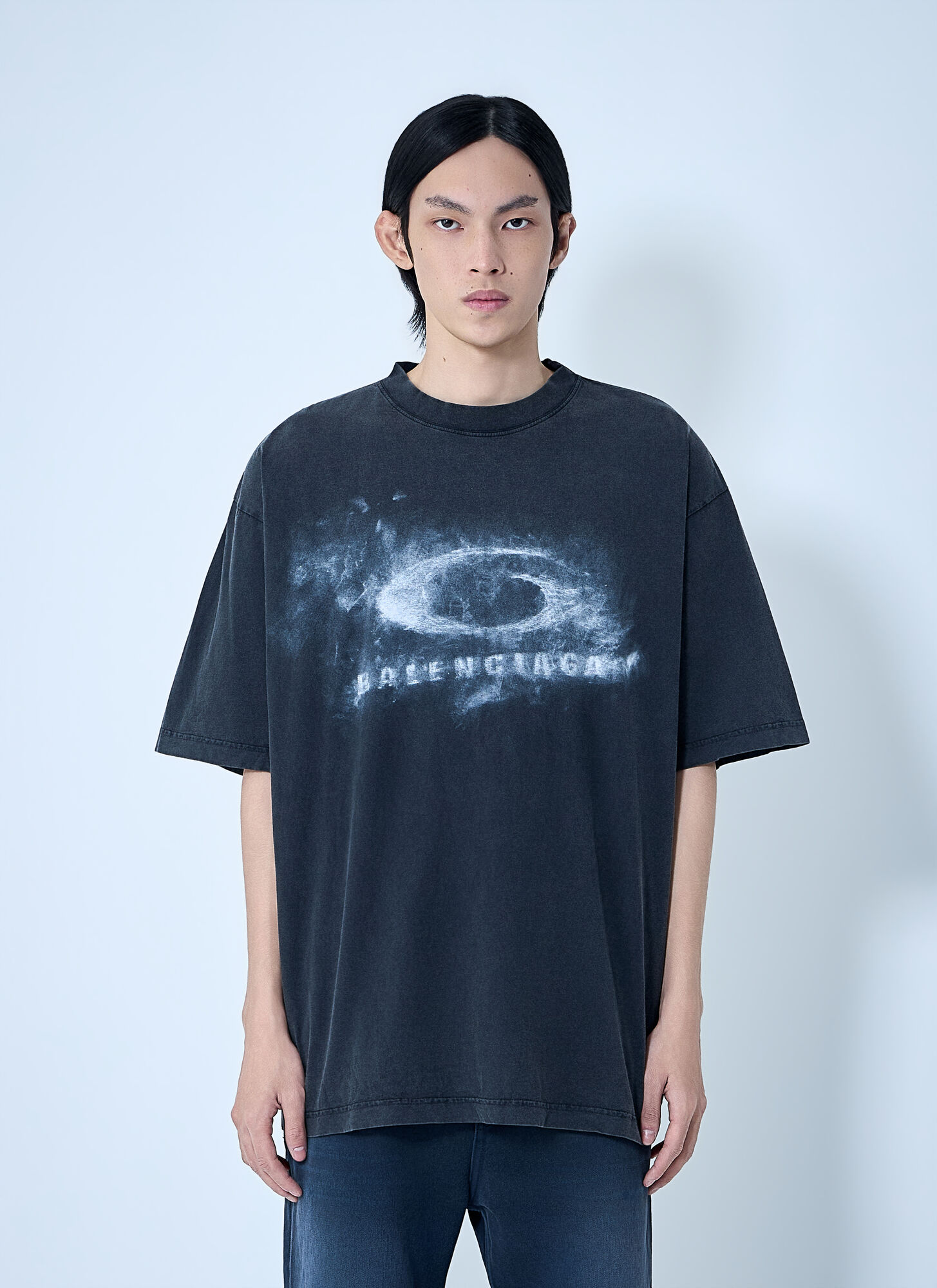 BALENCIAGA Balenciaga Medium Fit T-shirt - Man T-shirts Grey L　バレンシアガ ミディアム フィット T シャツ - 男性 T シャツ グレー L