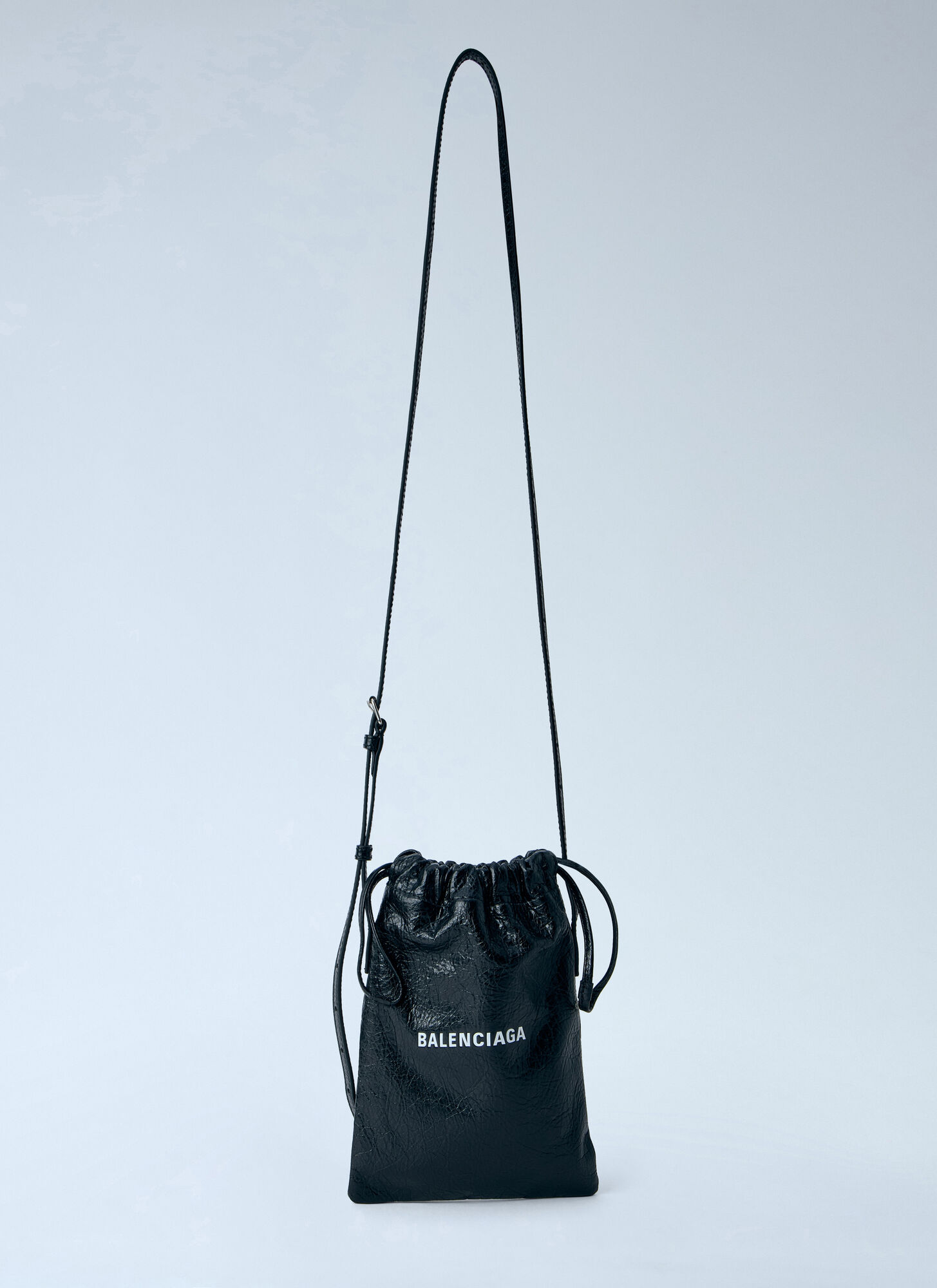 BALENCIAGA Balenciaga Shopper Phone Holder - Man Crossbody Bags Black One Size　バレンシアガ ショッパー フォン ホルダー - メンズ クロスボディ バッグ ブラック フリー サイズ