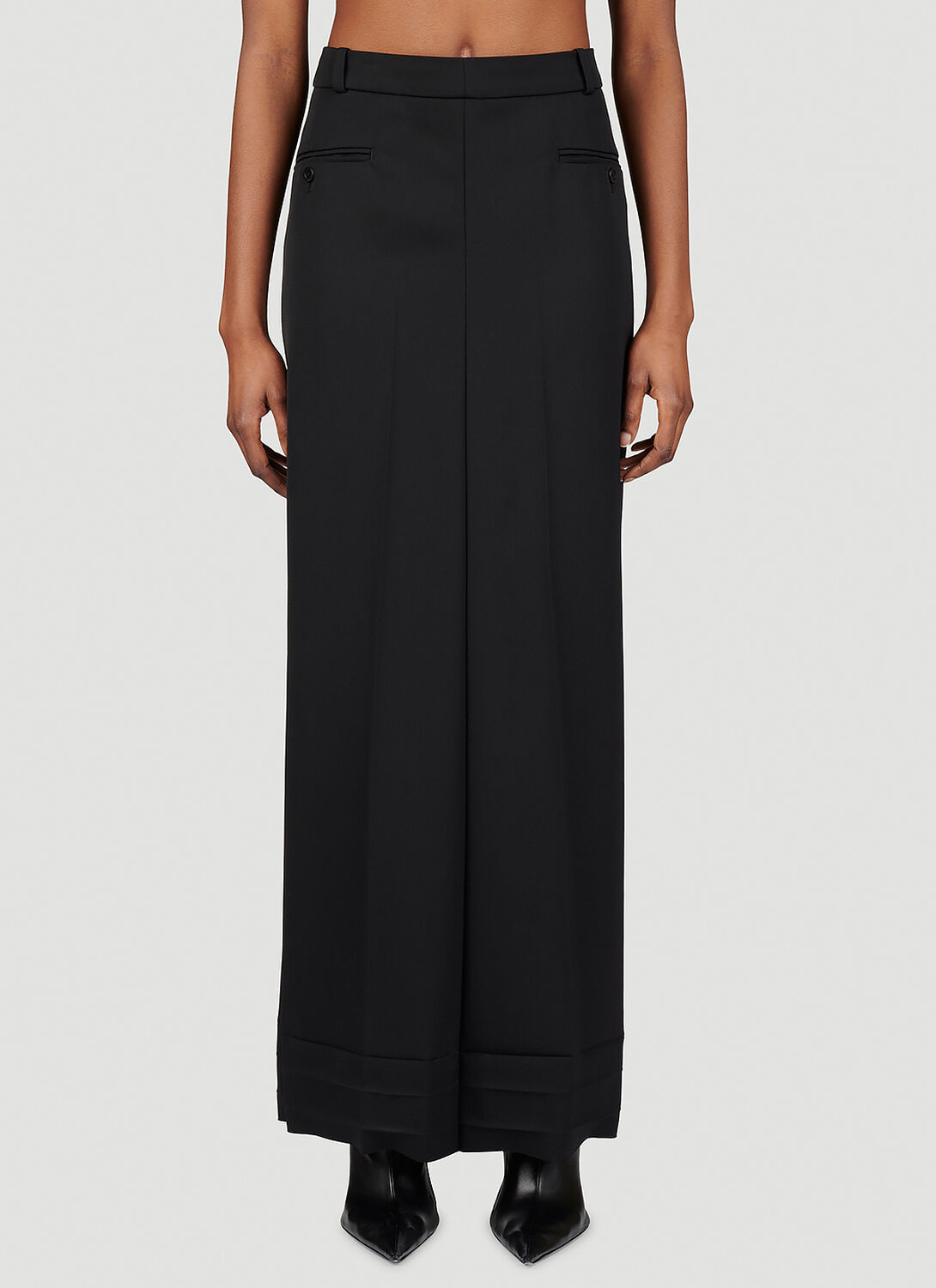 Balenciaga Diy Maxi Skirt In Black