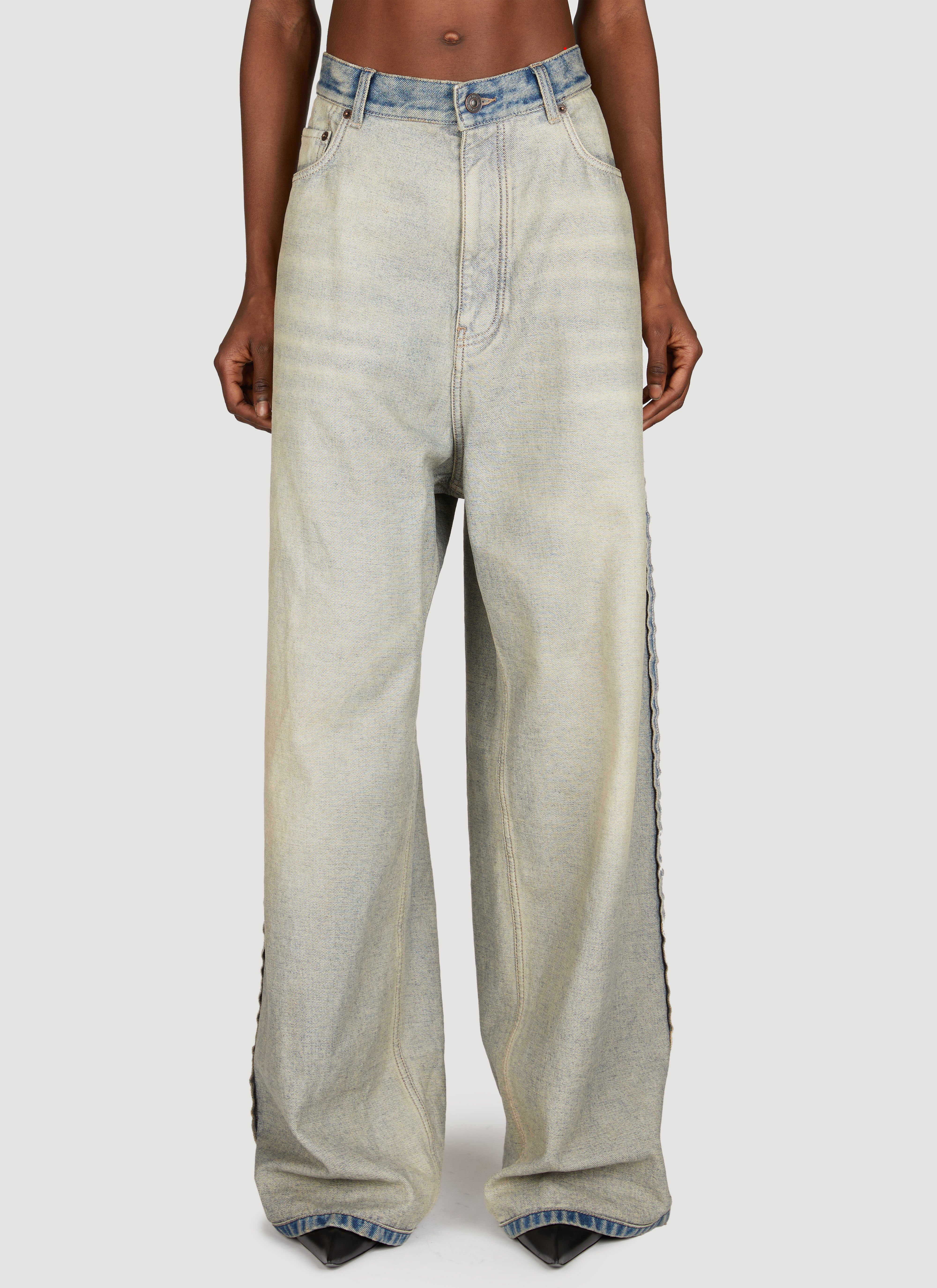 Balenciaga Baggy Pants Woman Jeans Grey S price in Dubai UAE