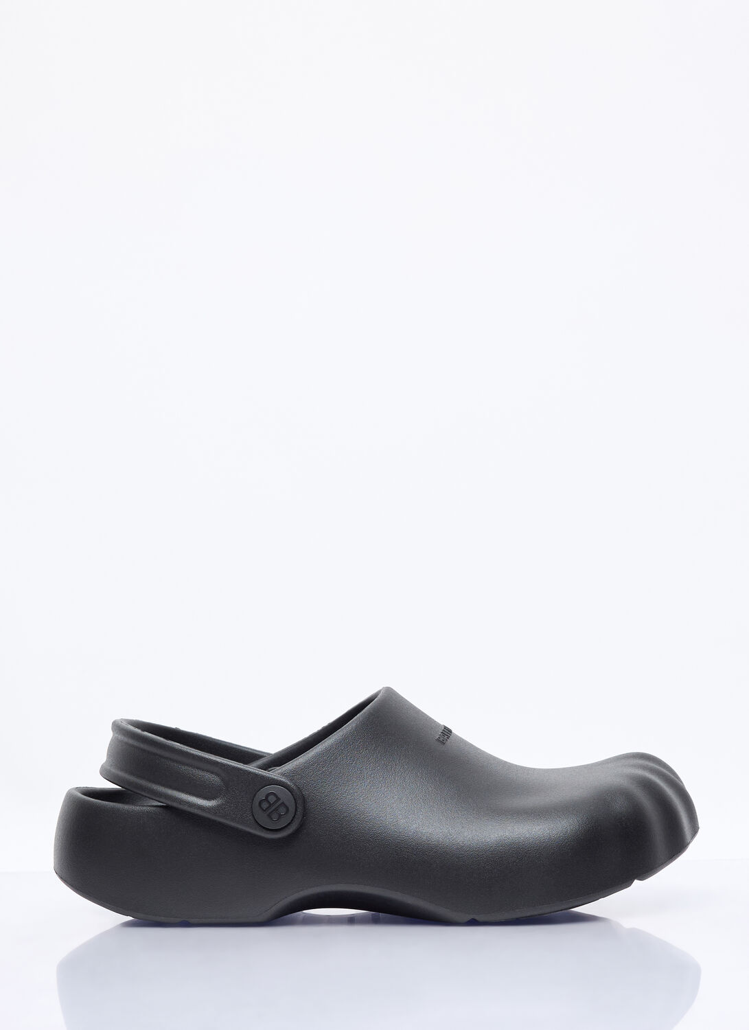 Balenciaga Sunday Molded Rubber Mules In Black
