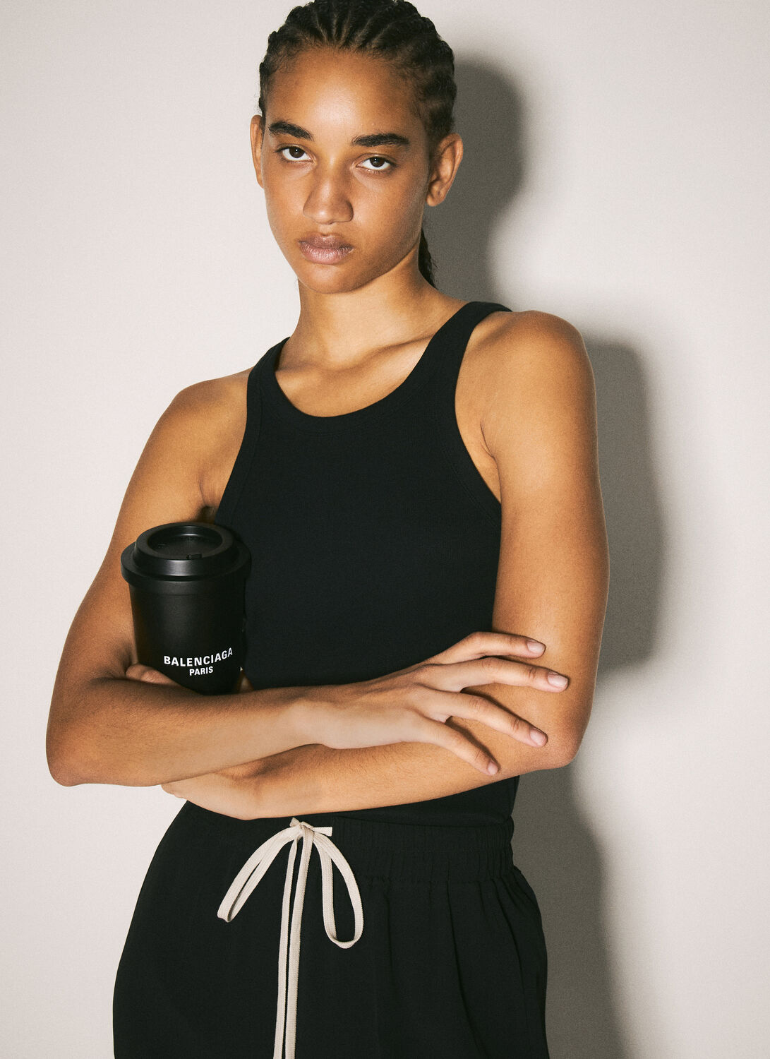 Balenciaga 9 Am Clutch In Black