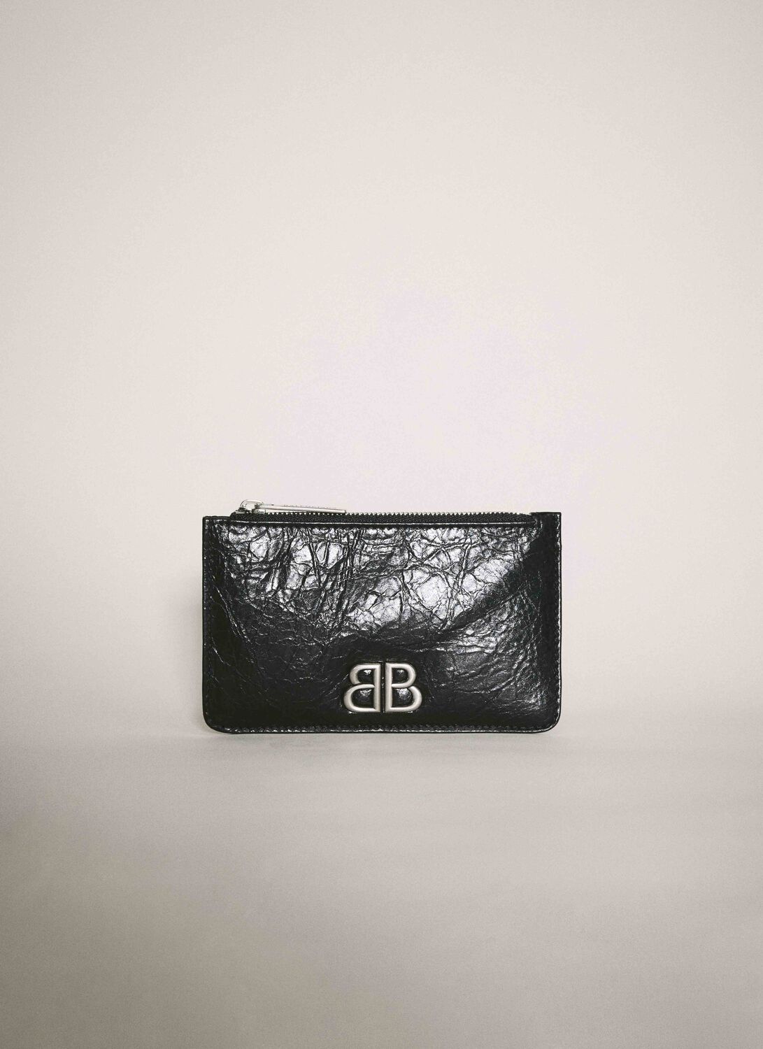 Balenciaga Monaco Long Cardholder In Black
