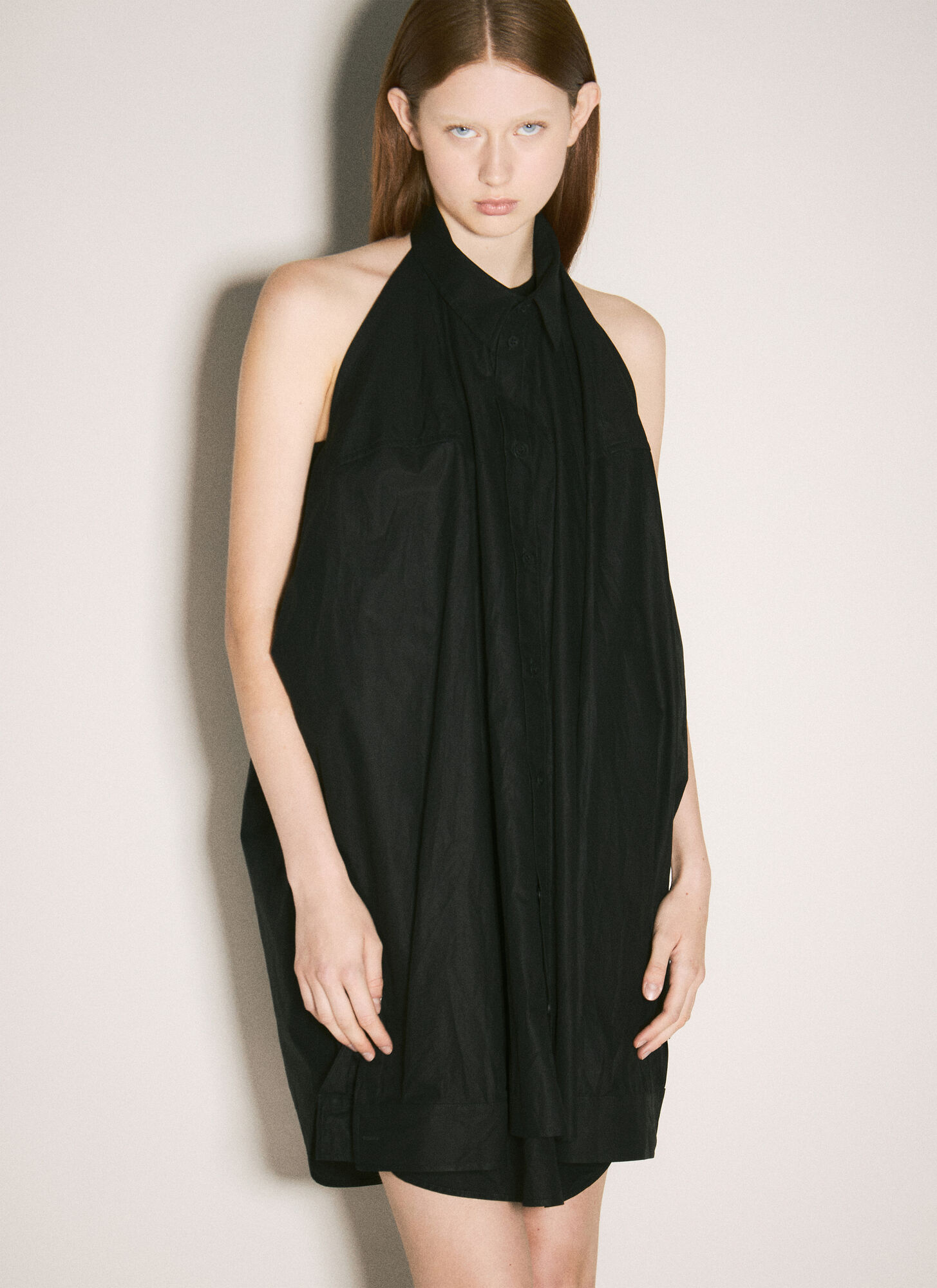 Balenciaga Suspended Shirt Dress – Woman Dresses Black Fr – 36