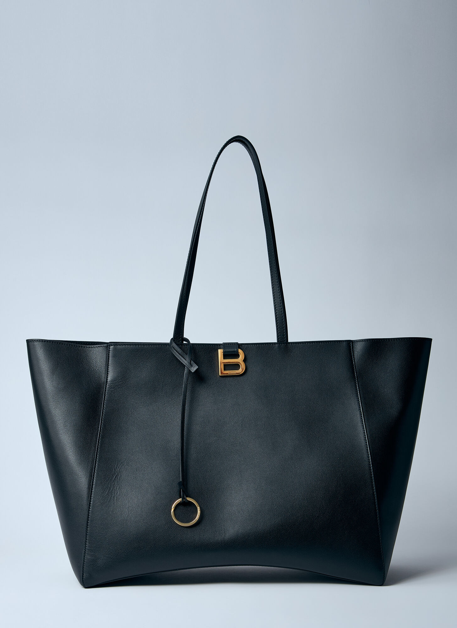 Balenciaga Large Hourglass Soft Tote Bag - Woman Tote Bags Black One Size