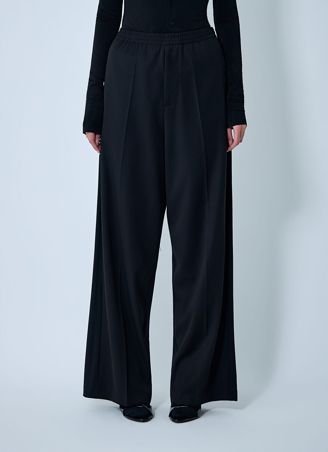 Balenciaga Tailored Wool Pants In Black