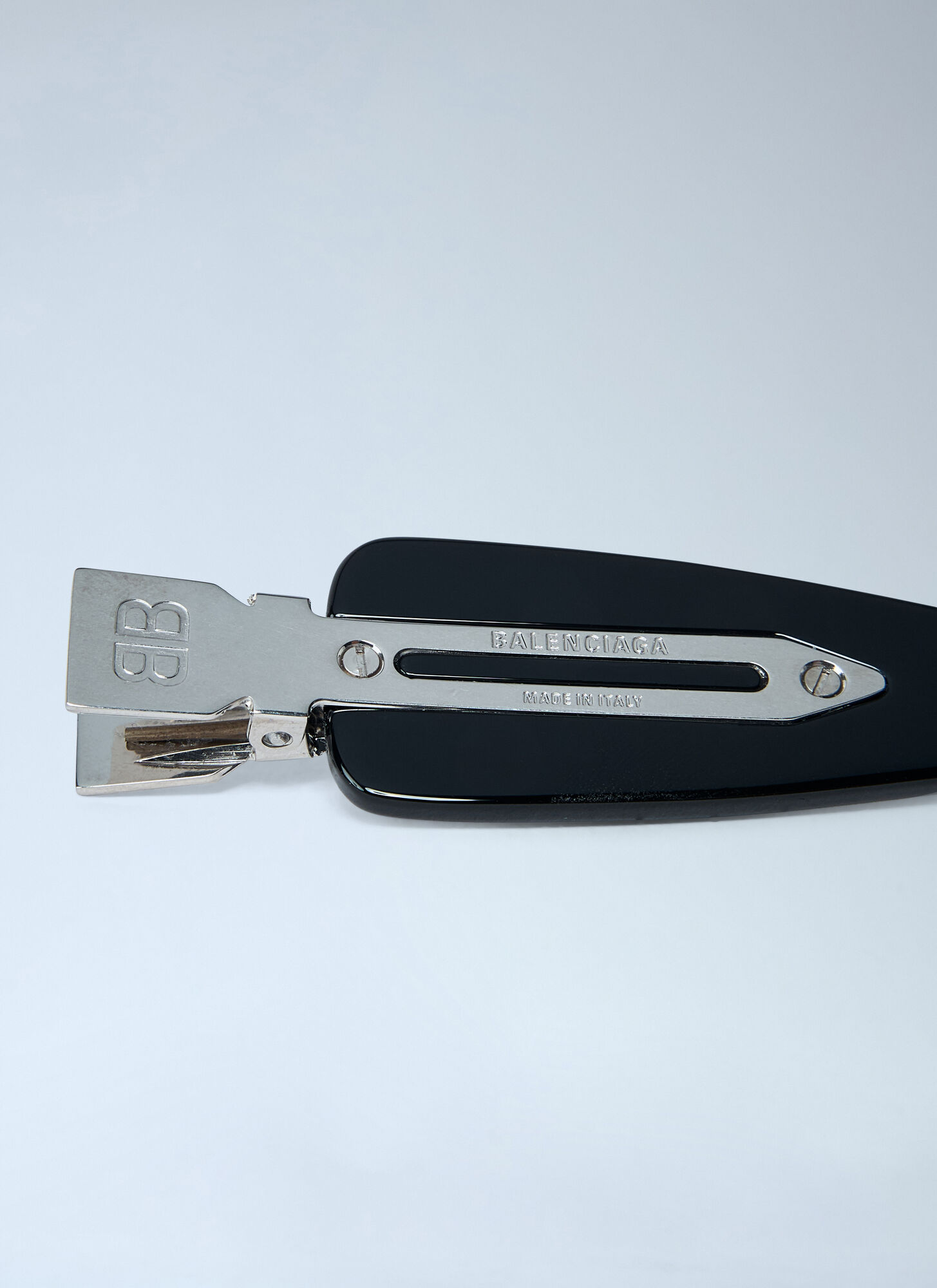 Balenciaga Balenciaga Set Of Two Logo Engraved Hair Clips - Frau Schmuck Black One Size 