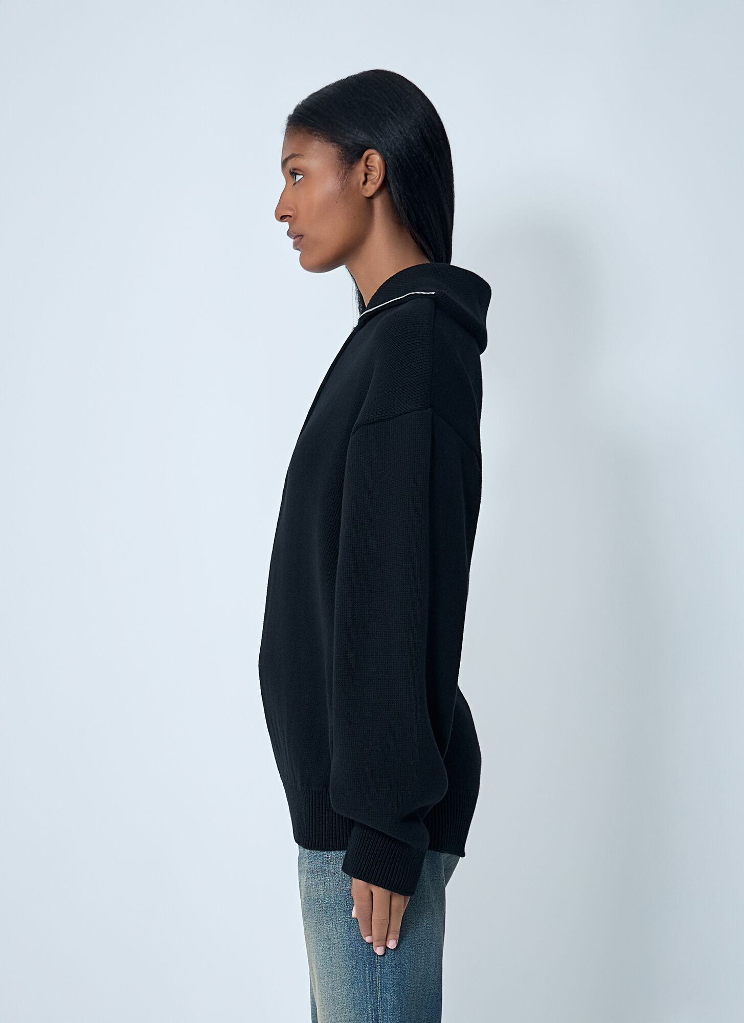  Balenciaga Balenciaga Zip-up Sweater - Frau Strick Black S 