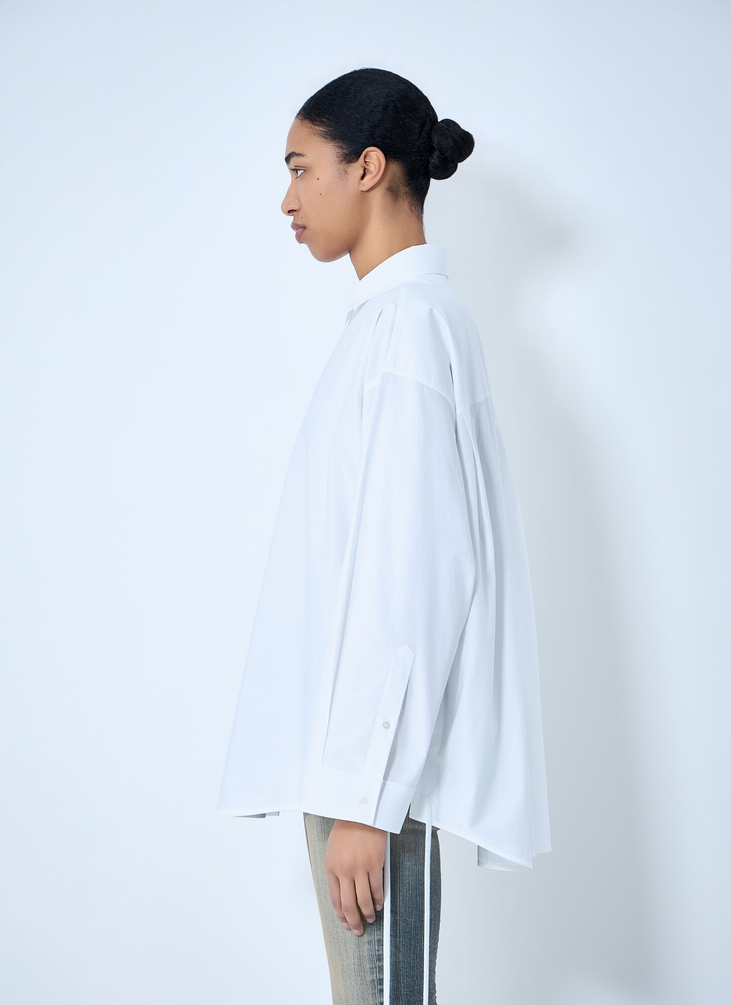  Balenciaga Balenciaga Lace-up Shirt - Frau Hemden White Fr - 38 