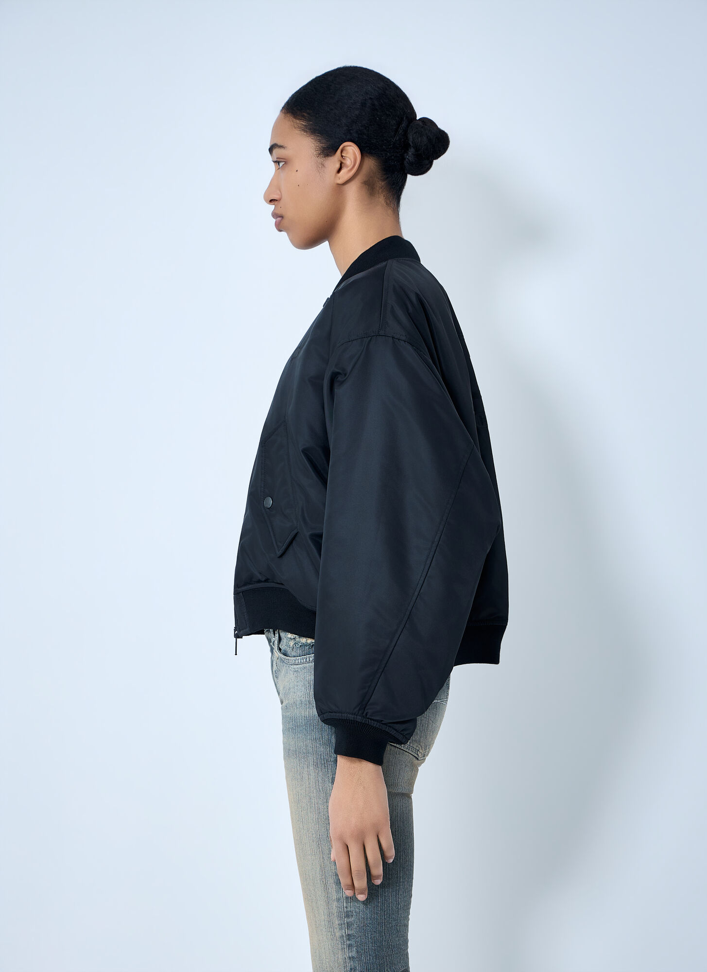  Balenciaga Balenciaga Zip-front Bomber Jacket - Frau Jacken Black S 