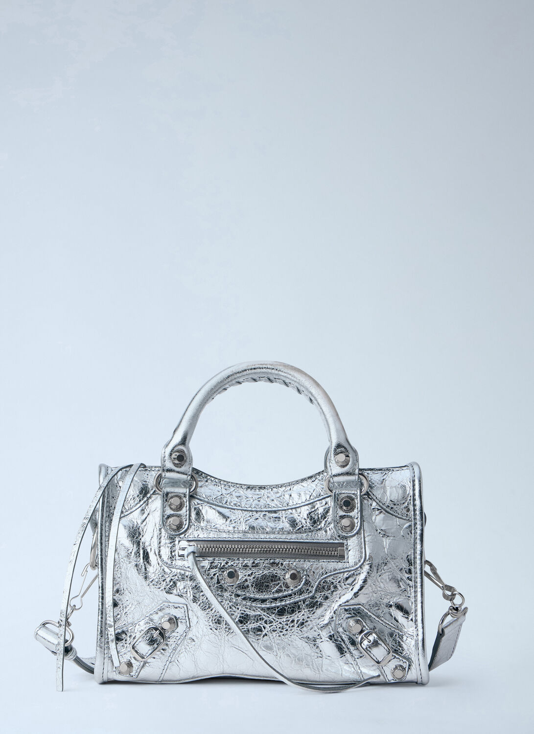 Balenciaga Le City Mini Handbag - Woman Handbags Silver One Size