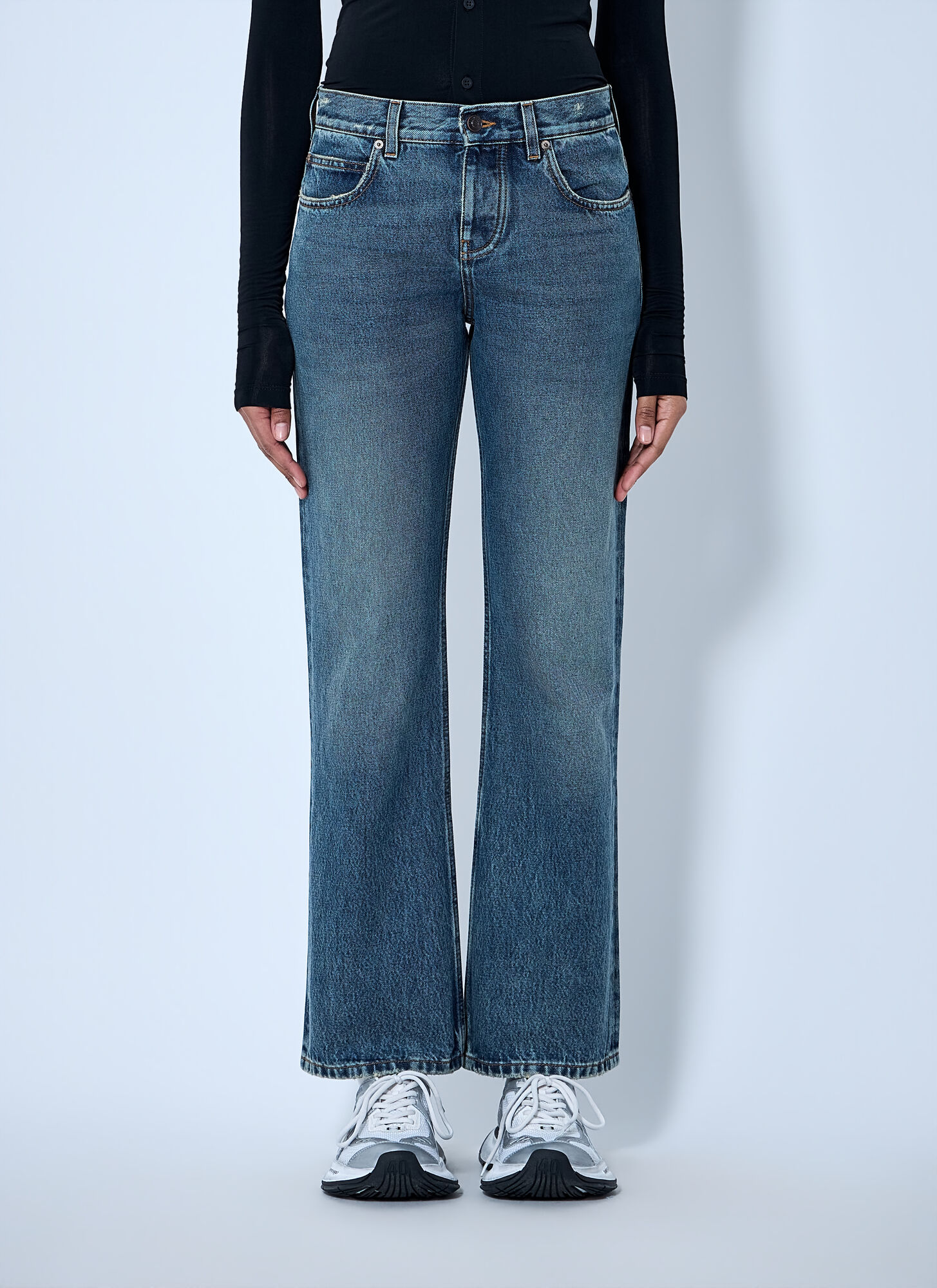 Balenciaga Regular Fit Jeans - Woman Jeans Blue 26