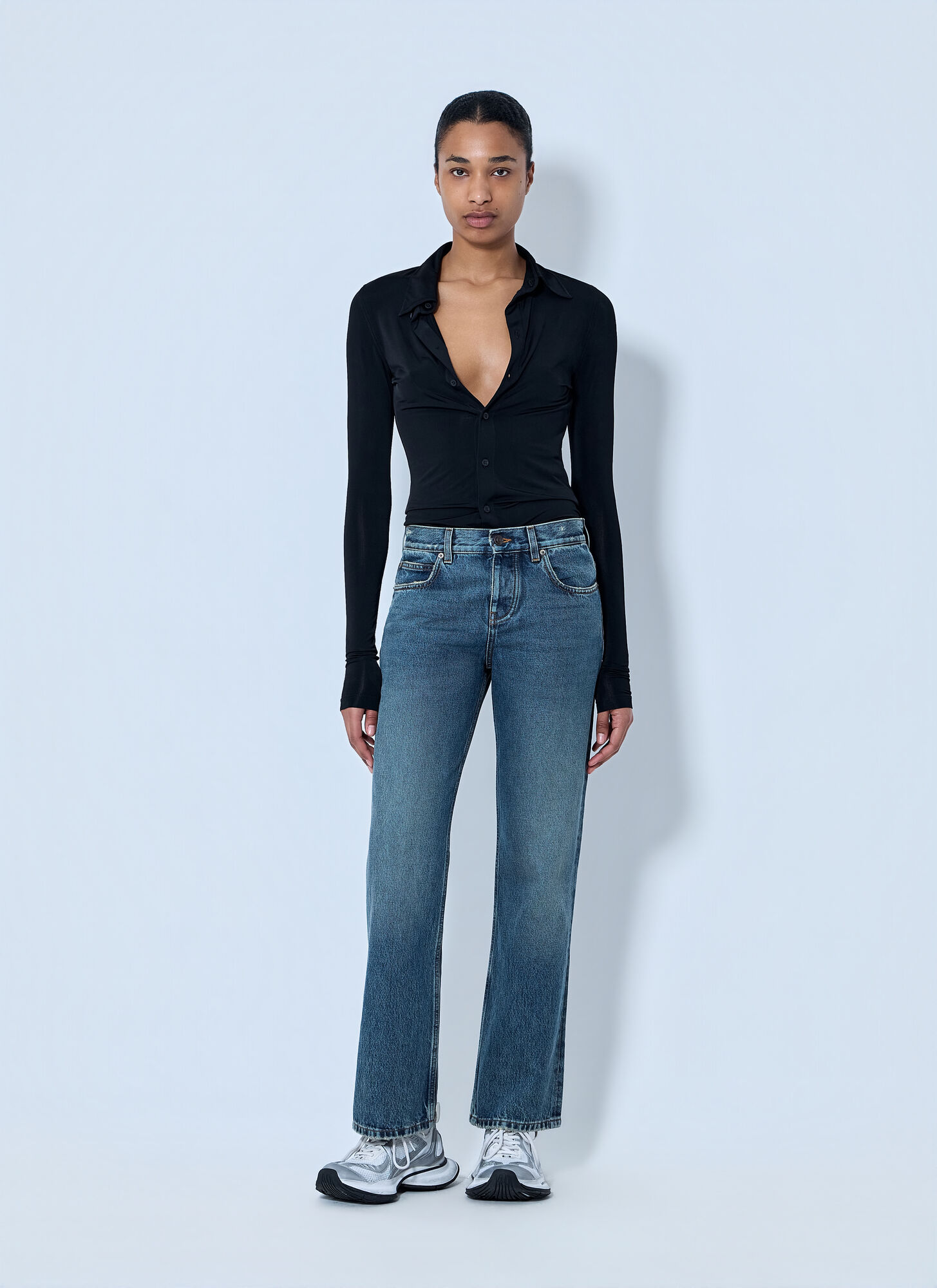  Balenciaga Balenciaga Regular Fit Jeans - Frau Jeans Blue 26 