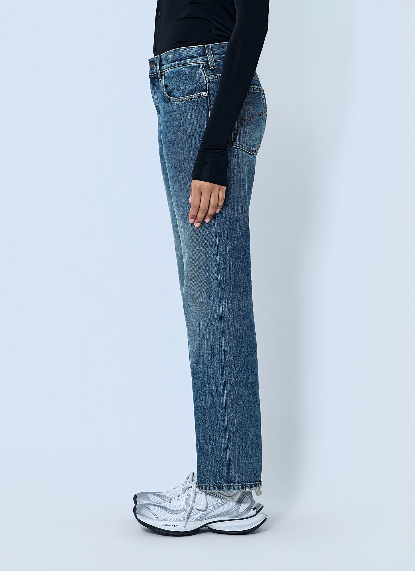  Balenciaga Balenciaga Regular Fit Jeans - Frau Jeans Blue 26 