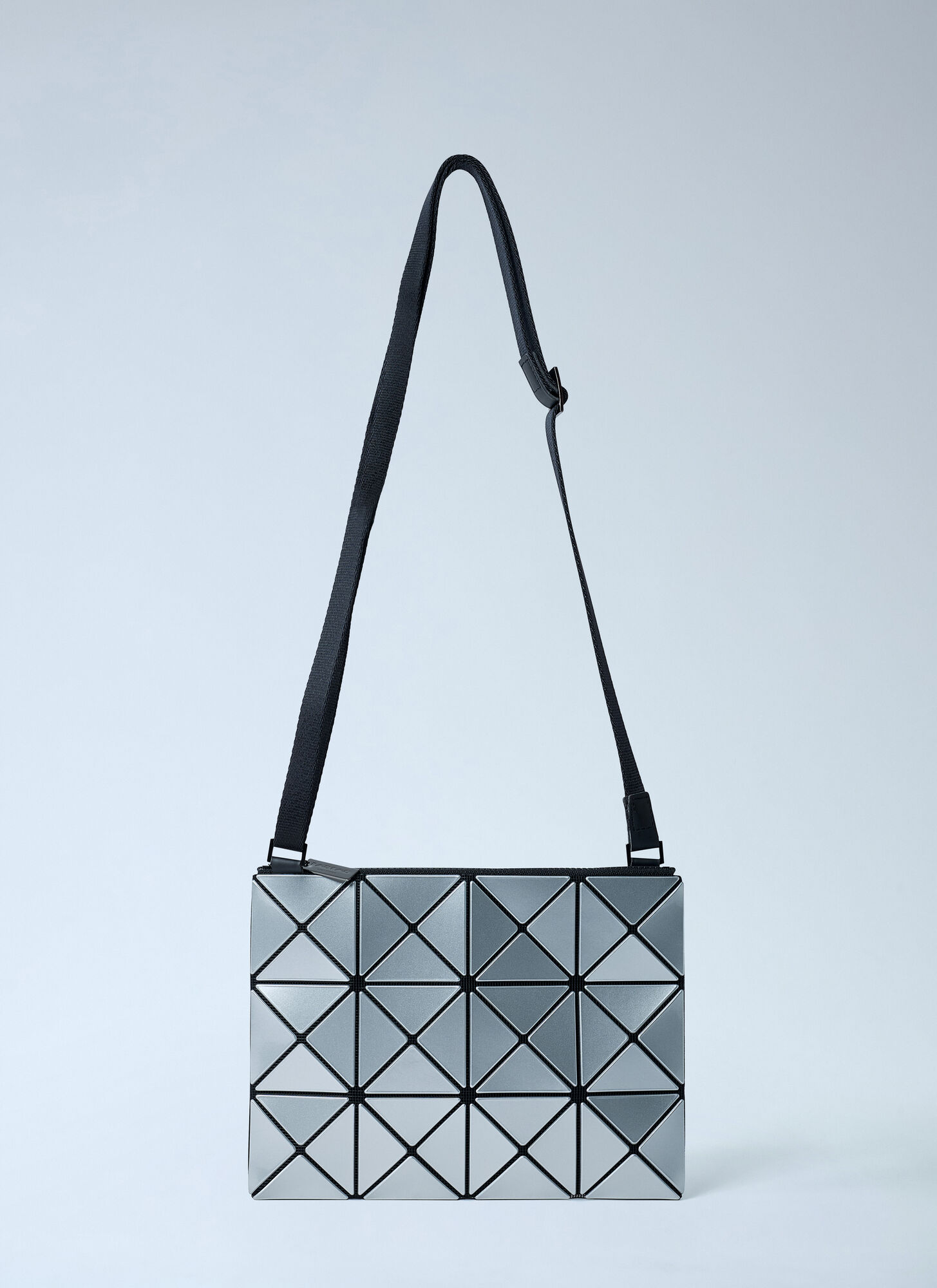 Bao Bao Issey Miyake Men Lucent Crossbody Bag In Silver
