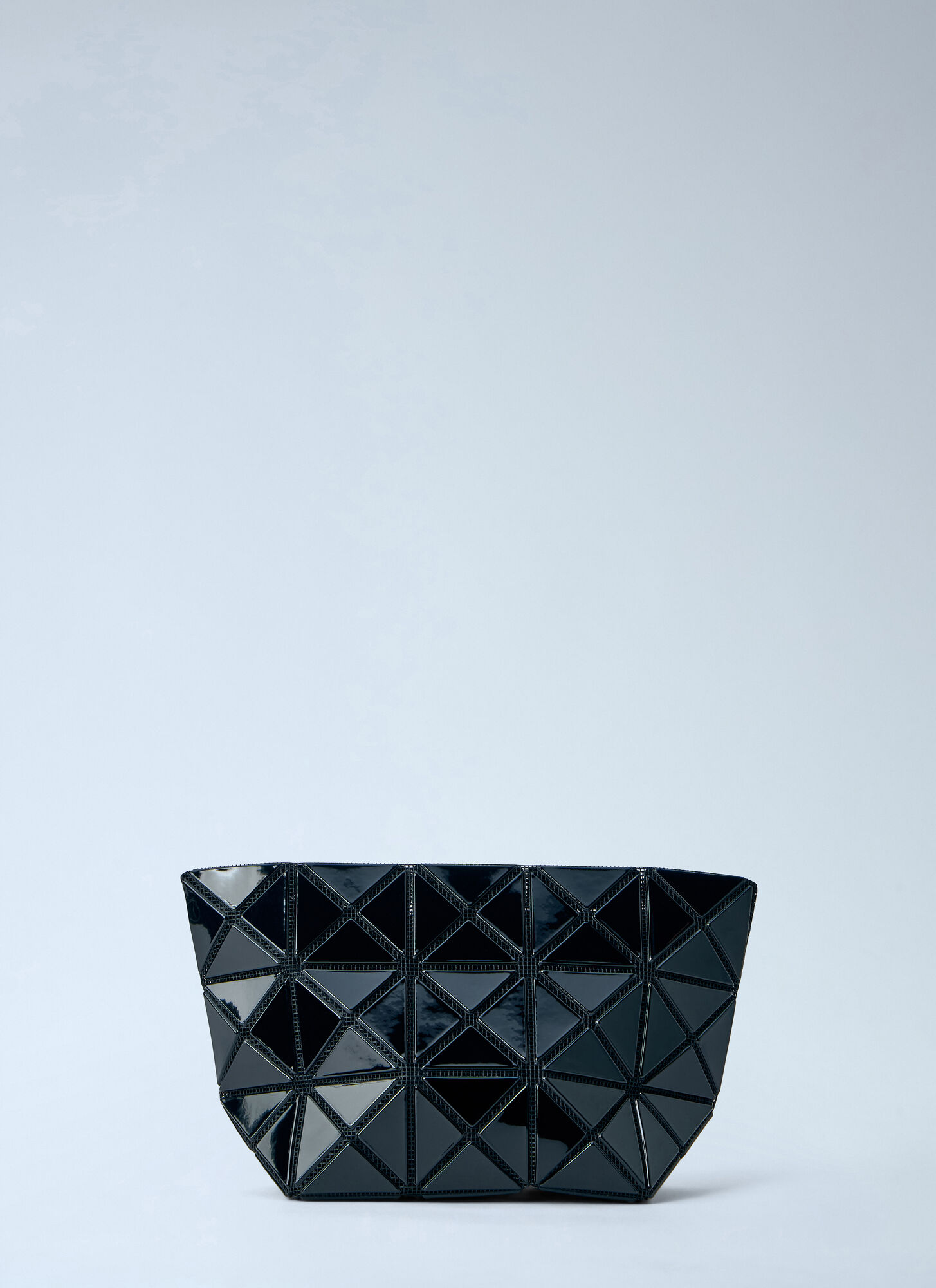 Bao Bao Issey Miyake Unisex Black Geometric Panelled Clutch - Briefcases One Size