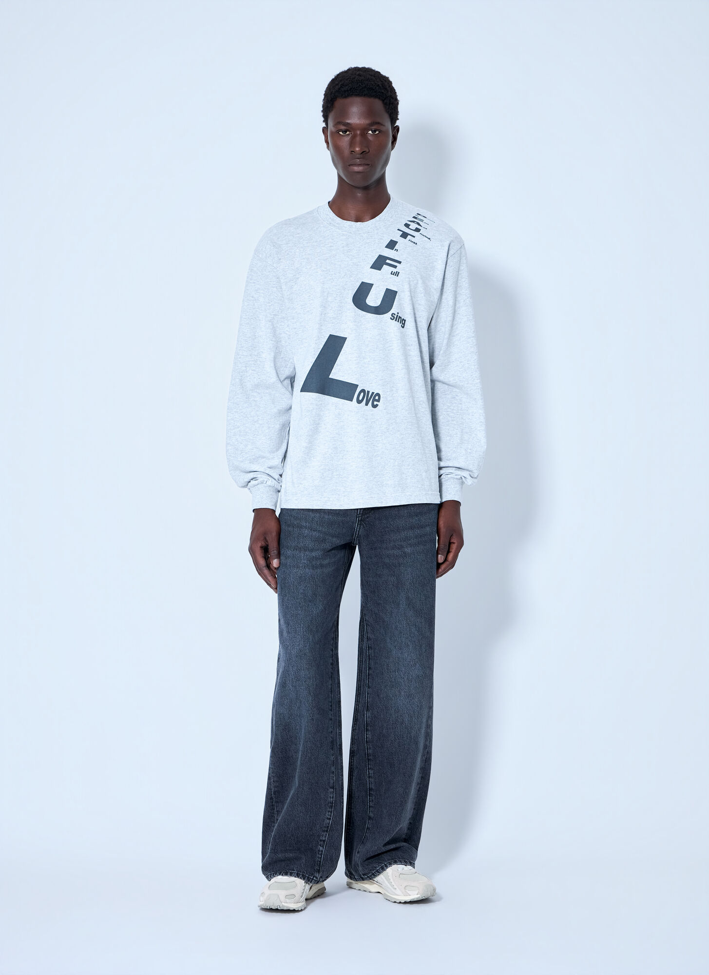  B.eautiful B.eautiful Poem Sweatshirt - Man Sweatshirts Grey Xl 