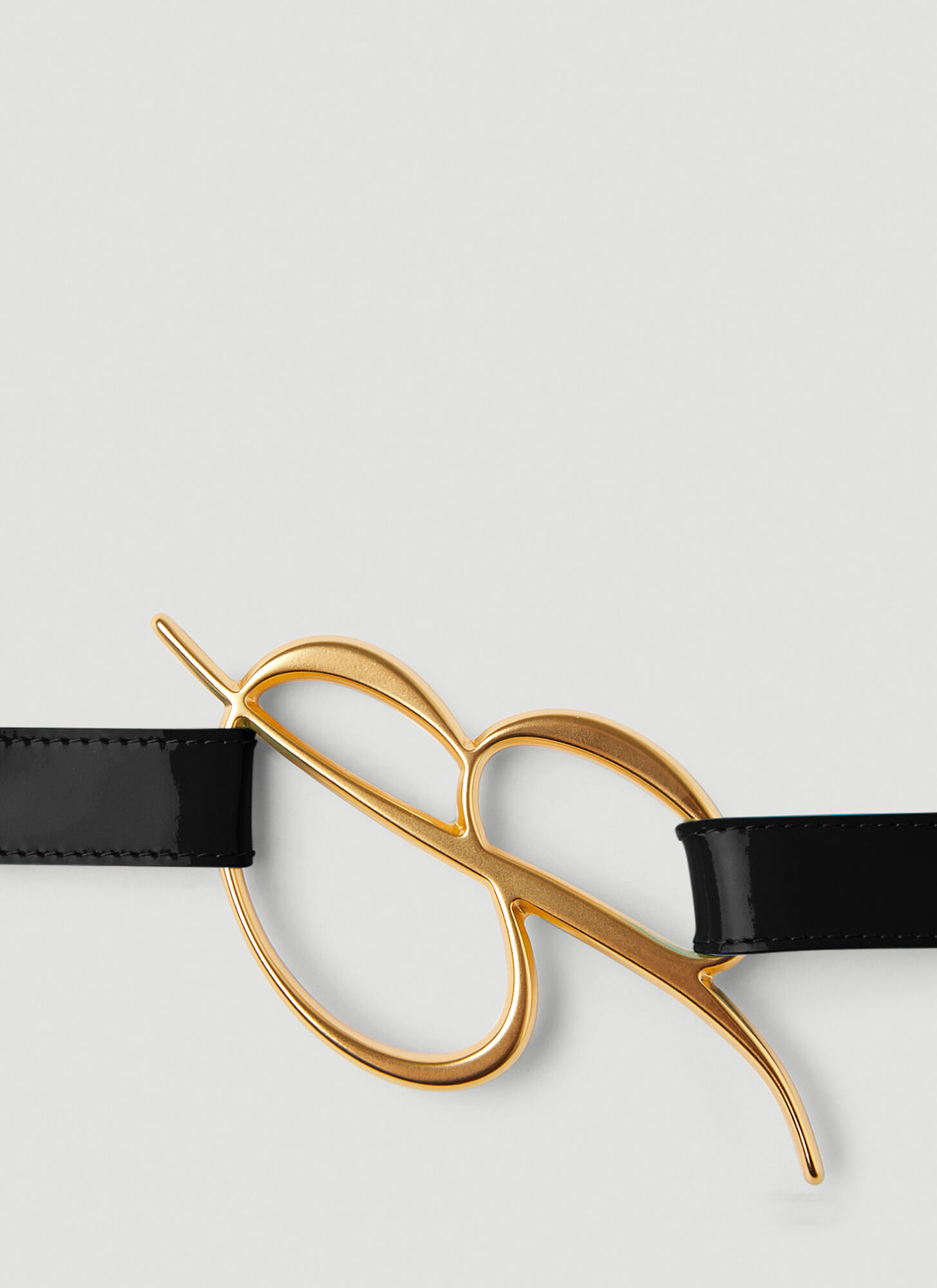  Blumarine Blumarine B Logo Belt - Frau Gürtel Black M 