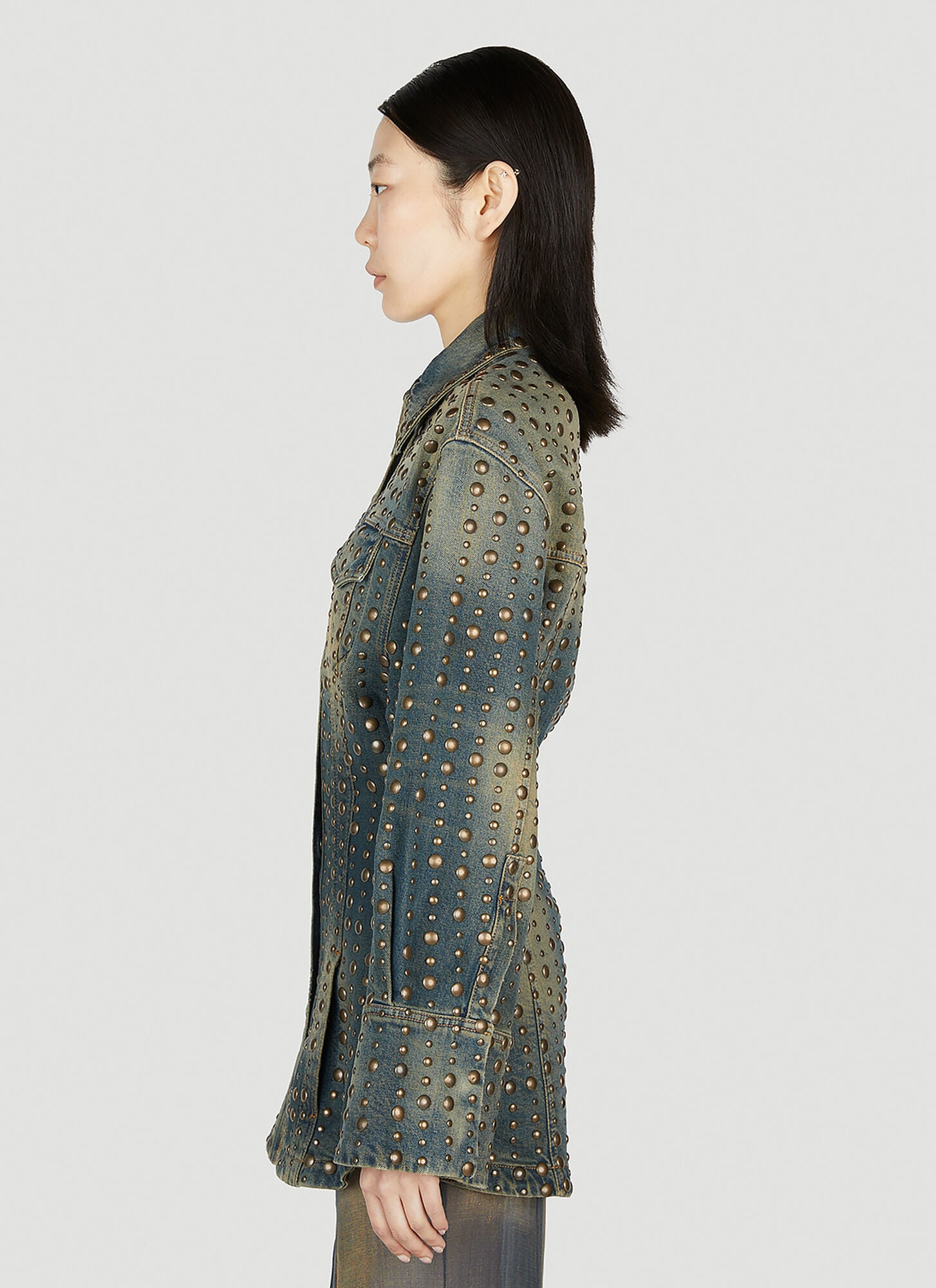  Blumarine Blumarine Studded Denim Jacket - Frau Jacken Blue It - 40 
