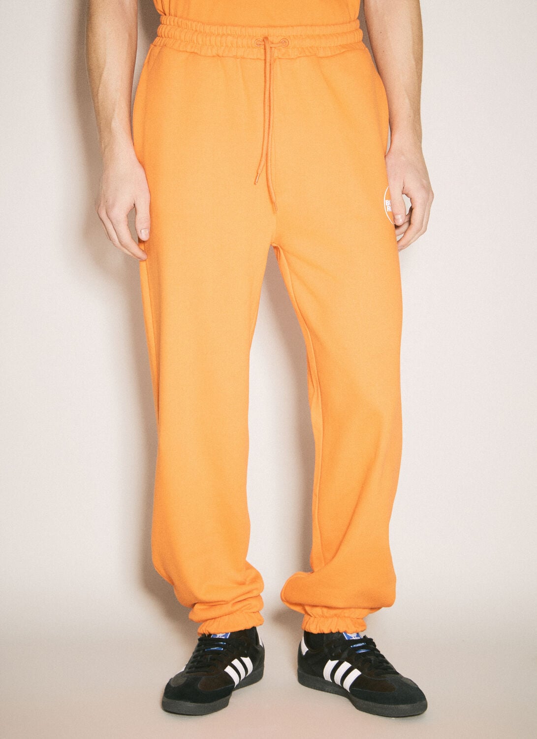Boiler Room Logo Print Track Pants - Man Track Pants Orange M