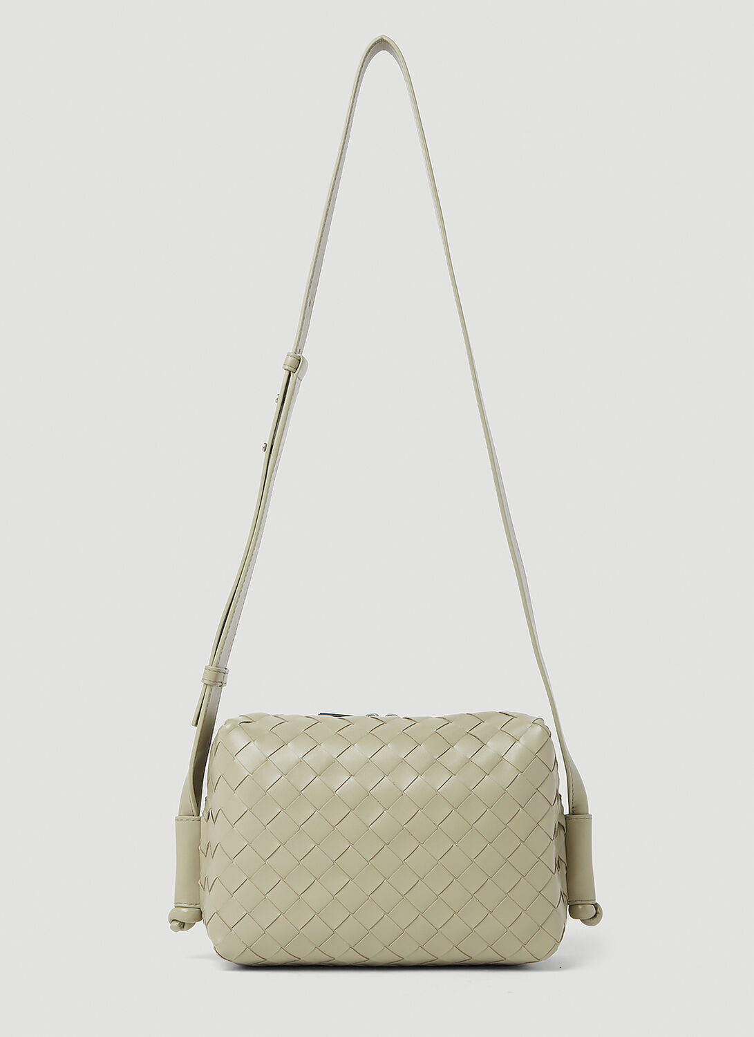 Bottega Veneta Small Loop Camera Crossbody Bag - Man Crossbody Bags Green One Size
