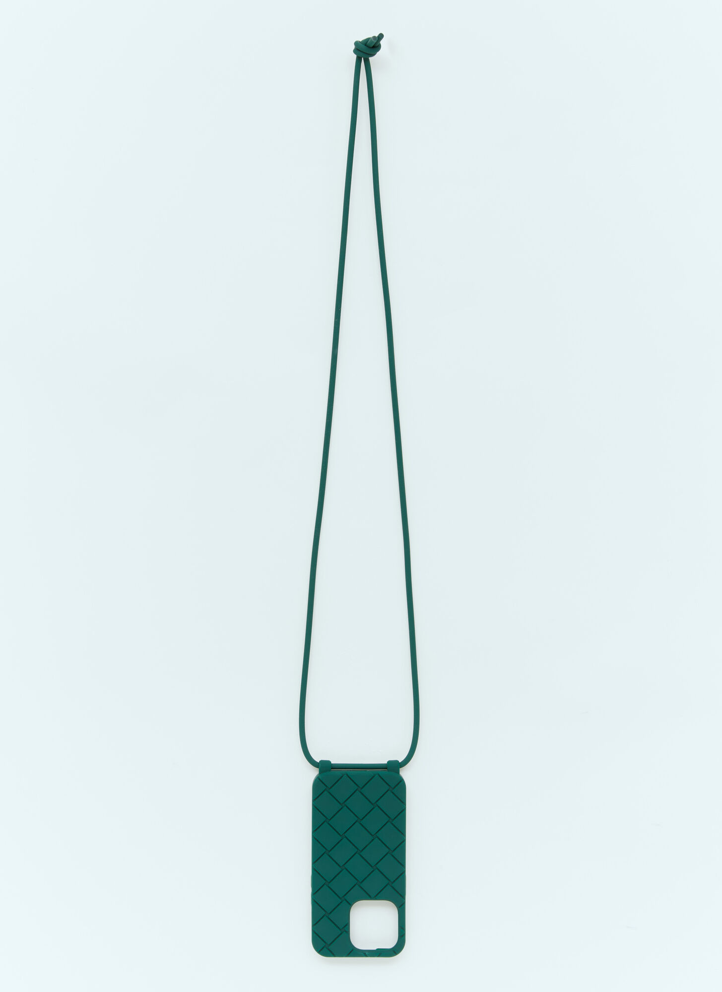 BOTTEGA VENETA Bottega Veneta Iphone 14 Pro Case On Strap - Man Tech Green One Size　ボッテガ ヴェネタ Iphone 14 Pro ケース ストラップ付き - マン テック グリーン フ