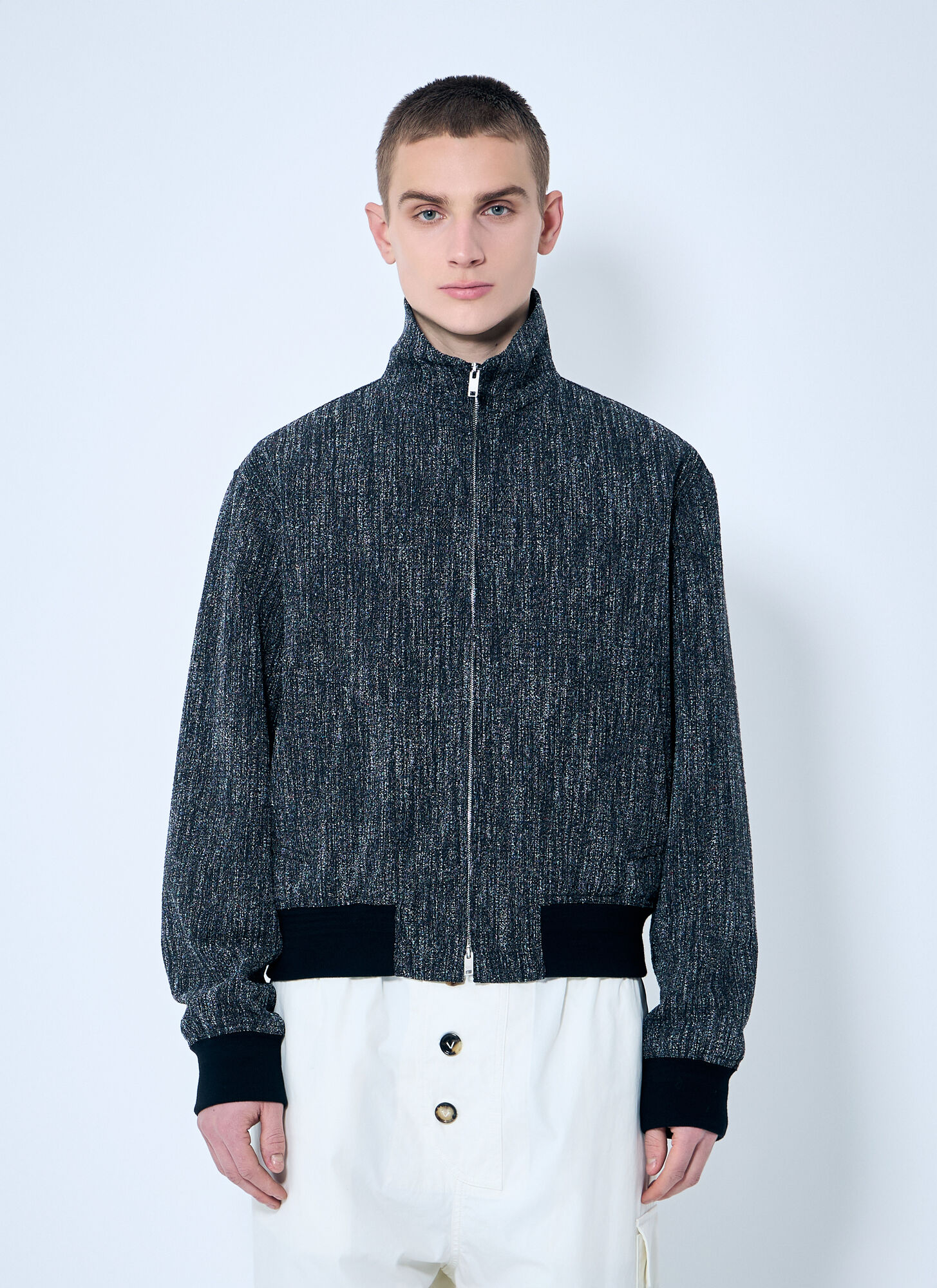 BOTTEGA VENETA FLECK ZIP-UP JACKET