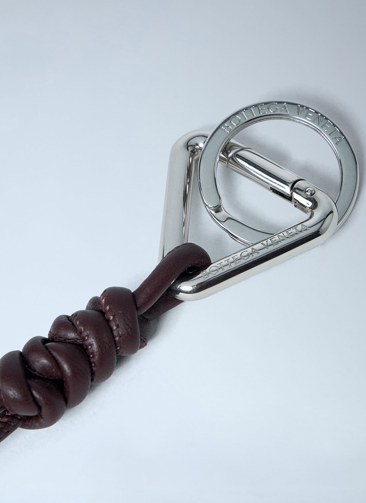  Bottega Veneta Bottega Veneta Triangle Keyring - Mann Schlüsselringe Burgundy One Size 