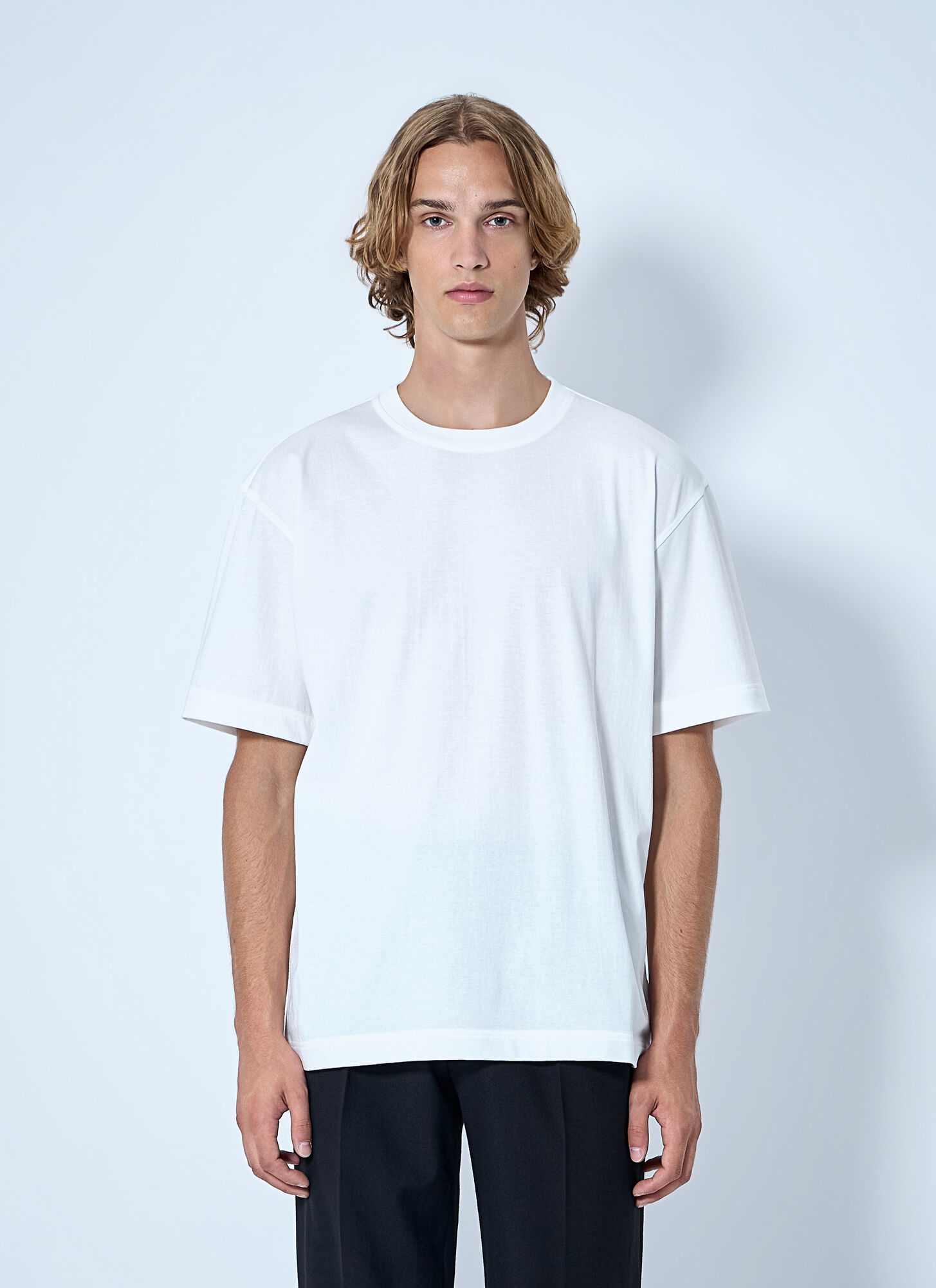 BOTTEGA VENETA Bottega Veneta Light Cotton T-shirt - Man T-shirts White M　ボッテガ ヴェネタ ライト コットン T シャツ - 男性 T シャツ ホワイト M
