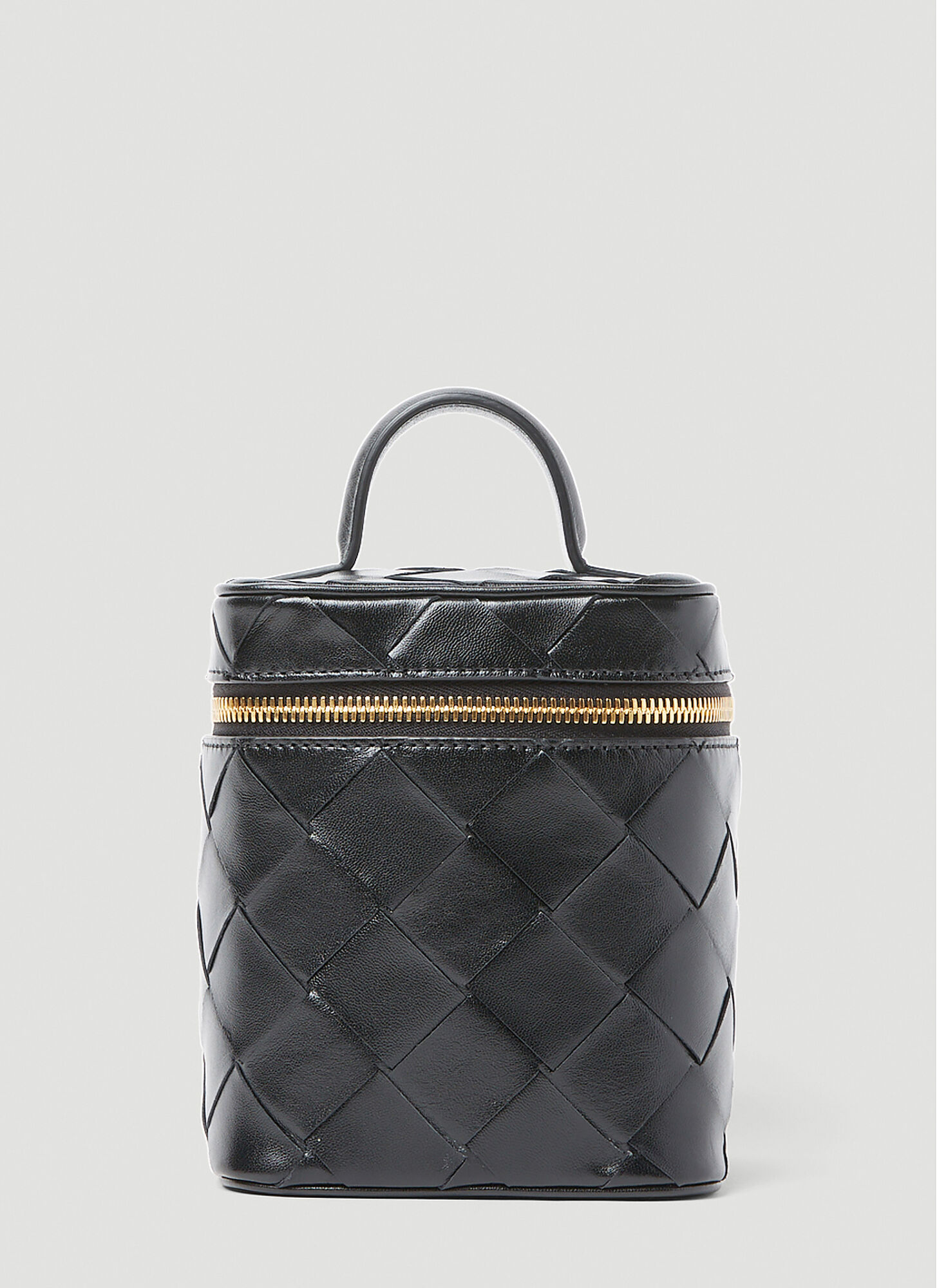 BOTTEGA VENETA Bottega Veneta Intrecciato Vanity Case - Woman Clutch Bags Black One Size　ボッテガ ヴェネタ イントレチャート バニティ ケース - 女性用クラッチバッグ ブラック 