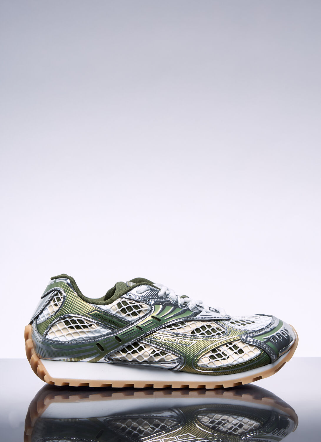 Shop Bottega Veneta Orbit Sneaker In Green