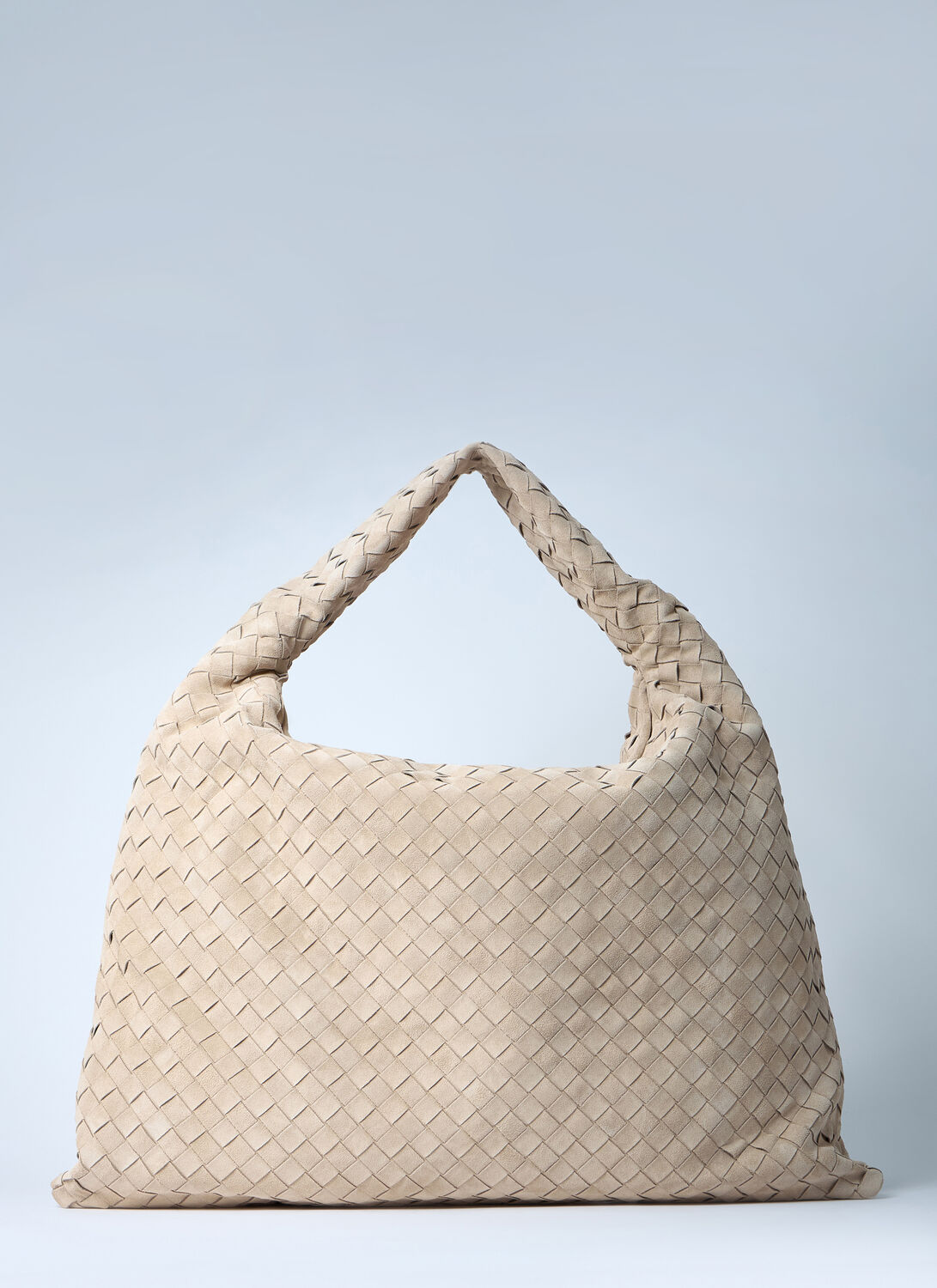 Bottega Veneta Large Hop Shoulder Bag - Woman Shoulder Bags Beige One Size