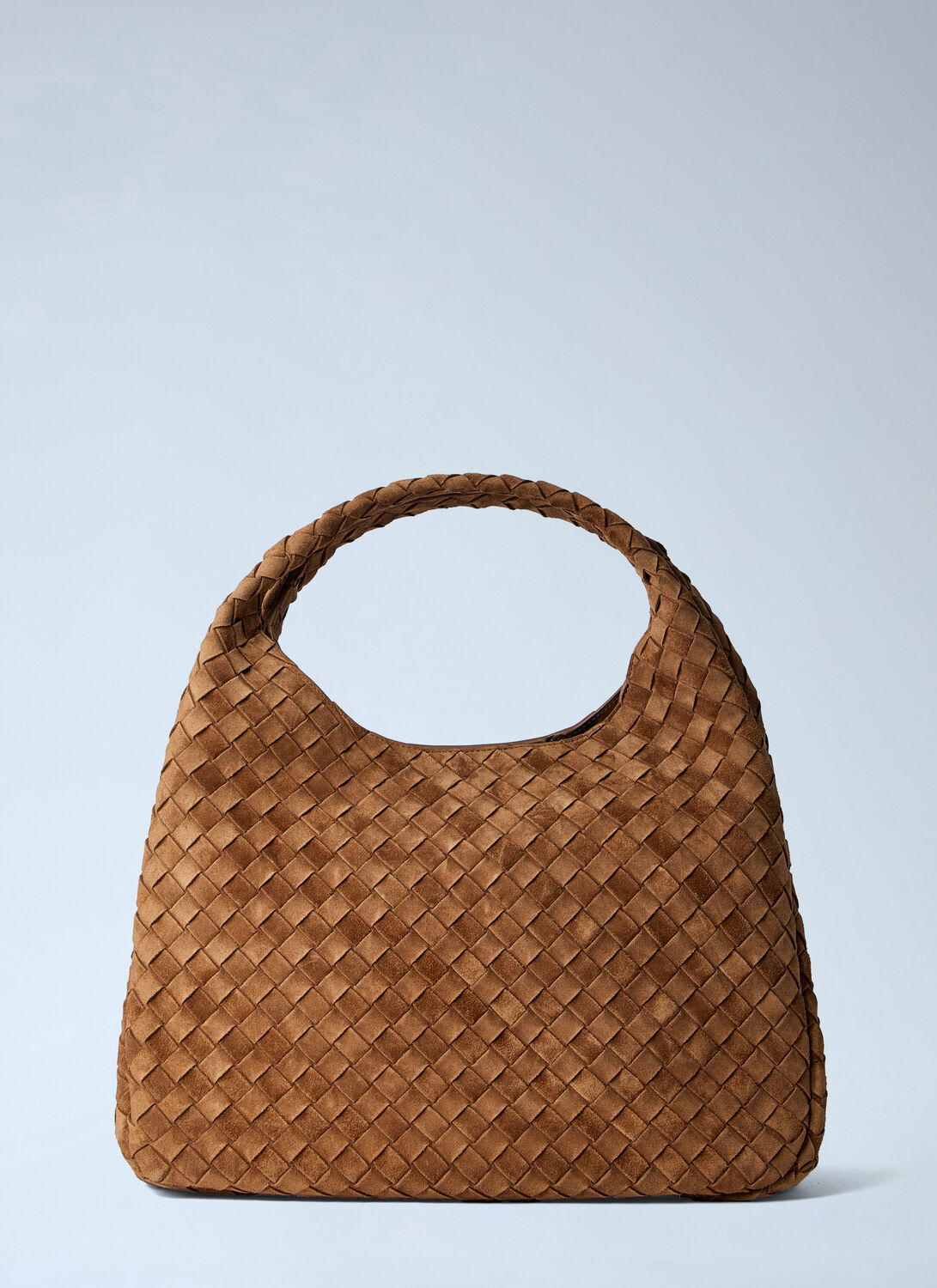 Bottega Veneta Campana Large Shoulder Bag - Woman Shoulder Bags Brown One Size