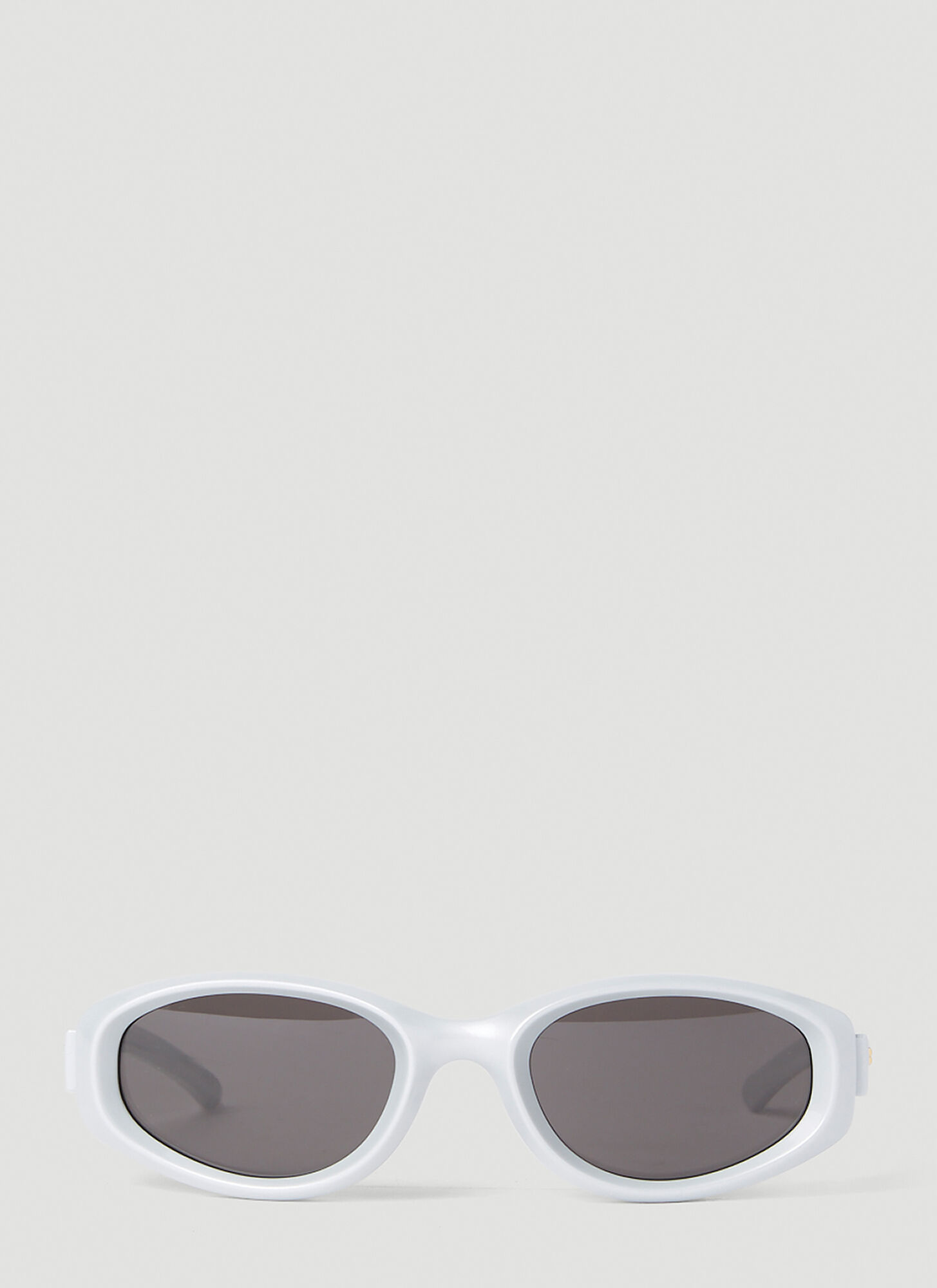 Bottega Veneta Arch Oval Sunglassses -  Sunglasses Silver One Size　ボッテガ ヴェネタ アーチ オーバル サングラス - サングラス シルバー フリー サイズ Bottega