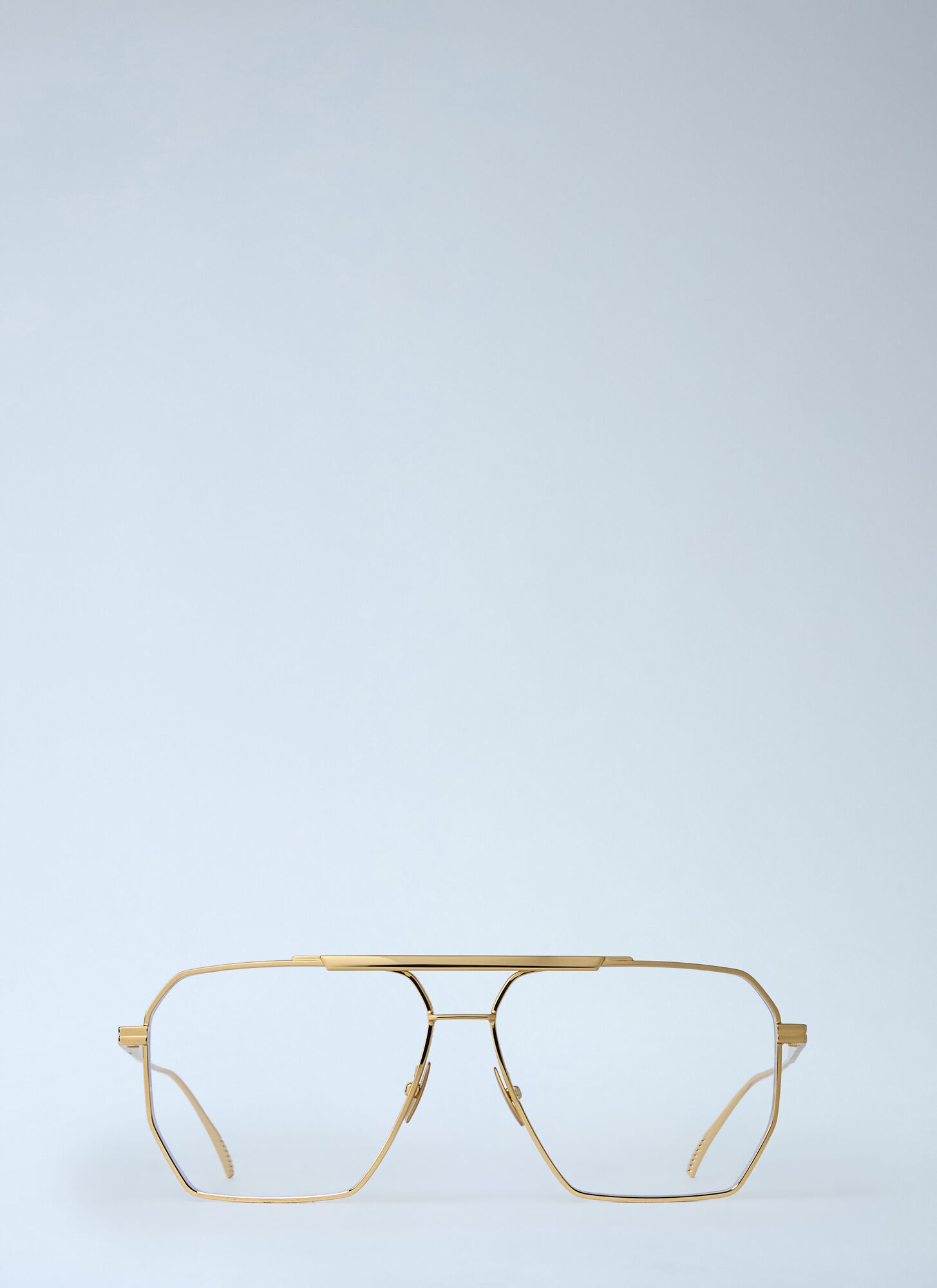 Bottega Veneta Classic Aviator Glasses -  Sunglasses Gold One Size　ボッテガ ヴェネタ クラシック アビエーター メガネ - サングラス ゴールド フリーサイズ Bottega