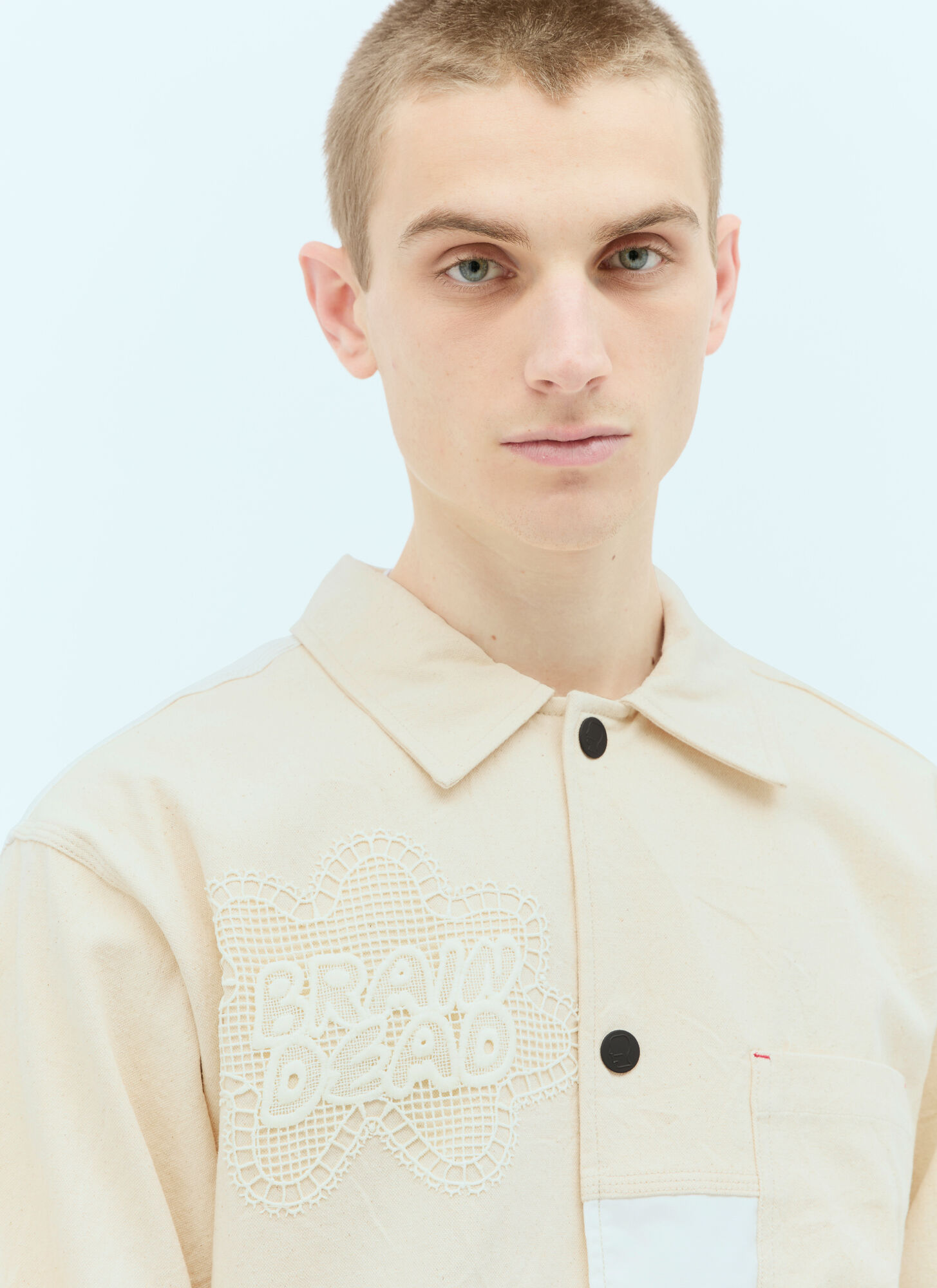  Brain Dead Brain Dead Doily Chore Jacket - Man Jackets Beige S 