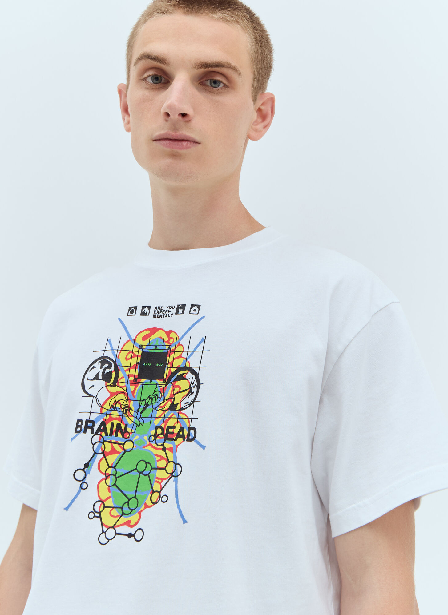 Brain Dead Brain Dead Future Sounds T-shirt - Mann T-shirts White S 