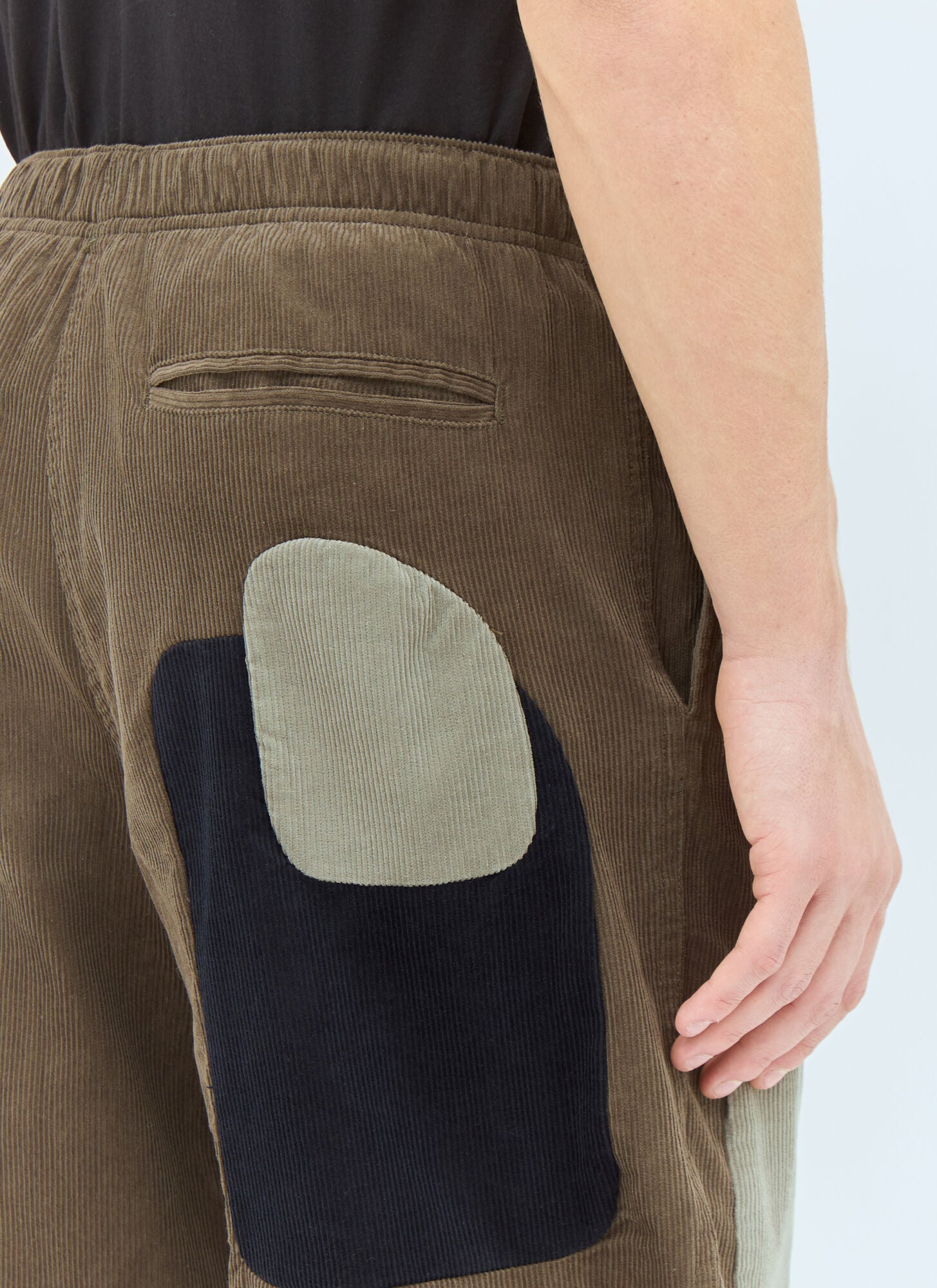  Brain Dead Brain Dead Cord Climber Patchwork Pants - Mann Hosen Green 28 